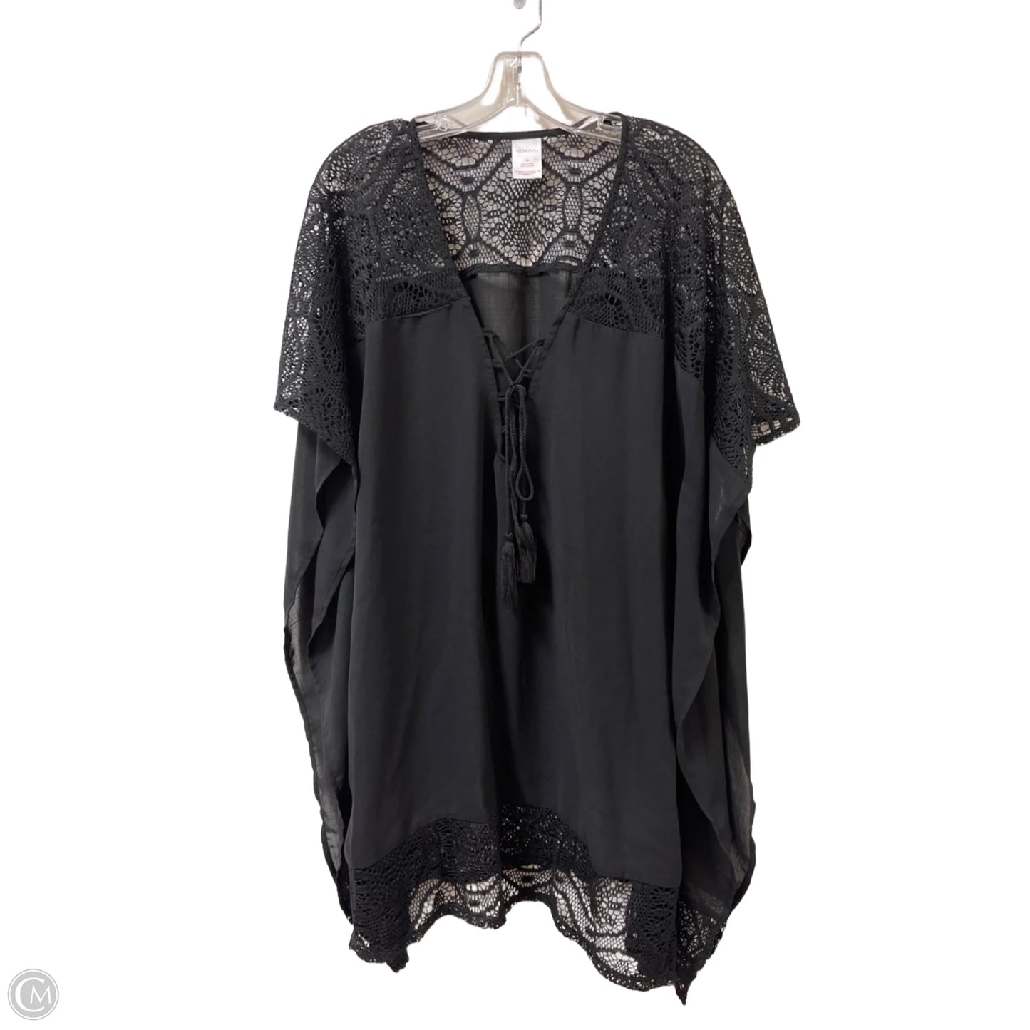 Swimwear Cover-up By Merona In Black, Size: Xl