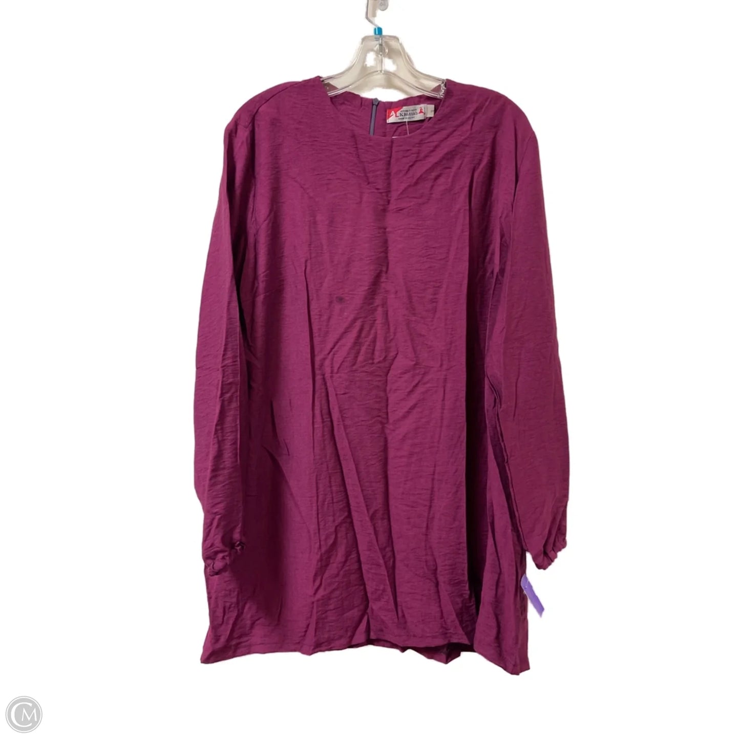 Tunic Long Sleeve By Clothes Mentor In Purple, Size: Xl