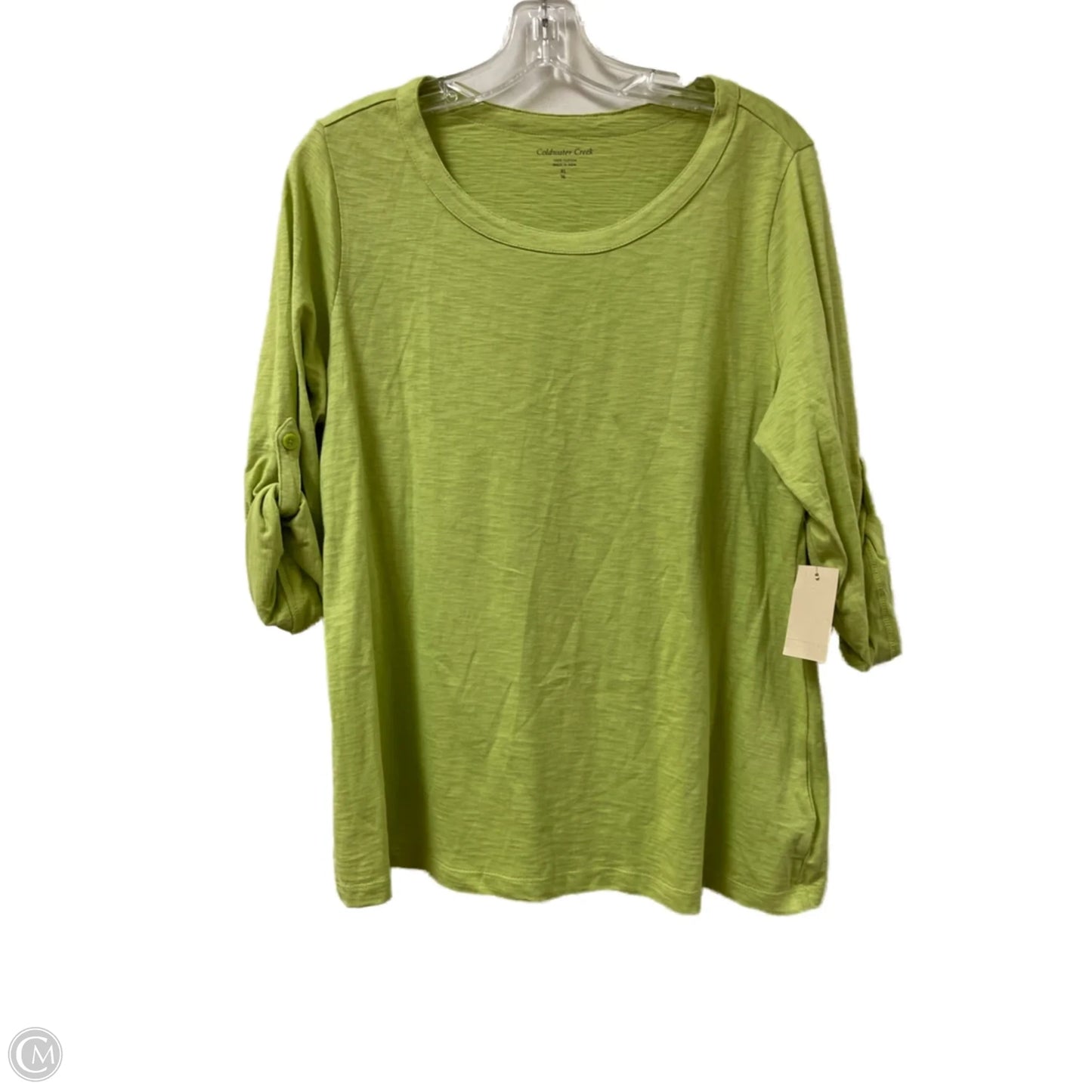 Top Long Sleeve By Coldwater Creek In Green, Size: Xl