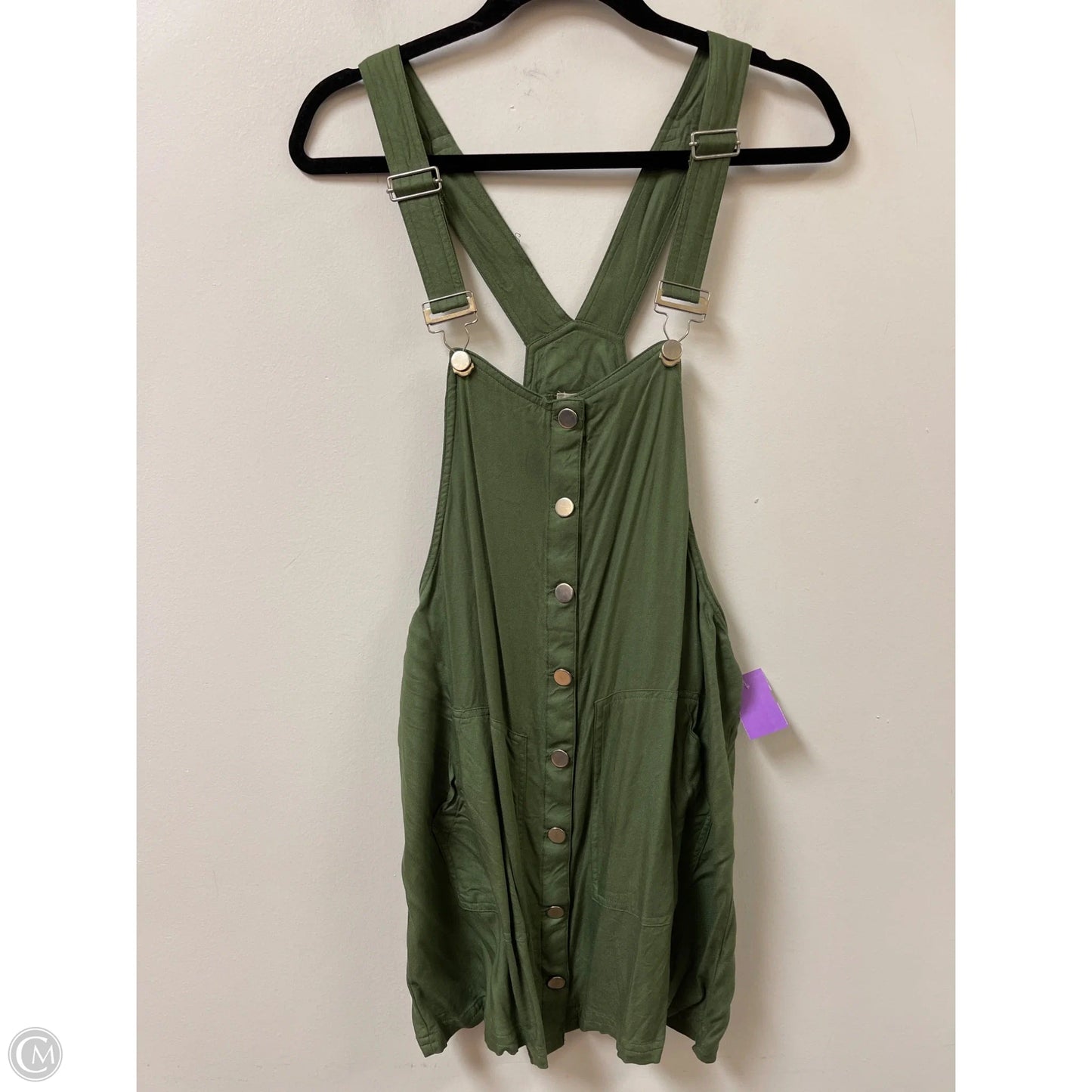Top Sleeveless By Harper In Green, Size: L