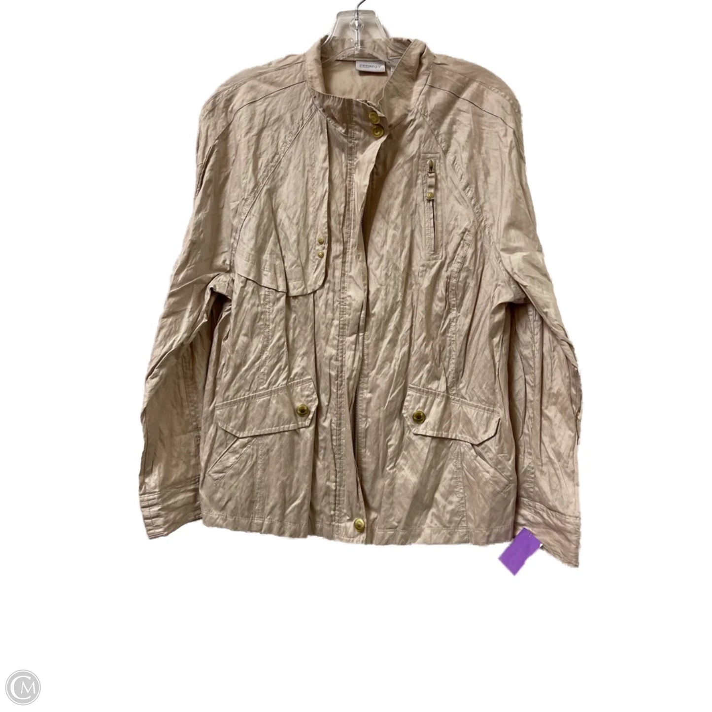 Jacket Other By Chicos In Cream, Size: Xl