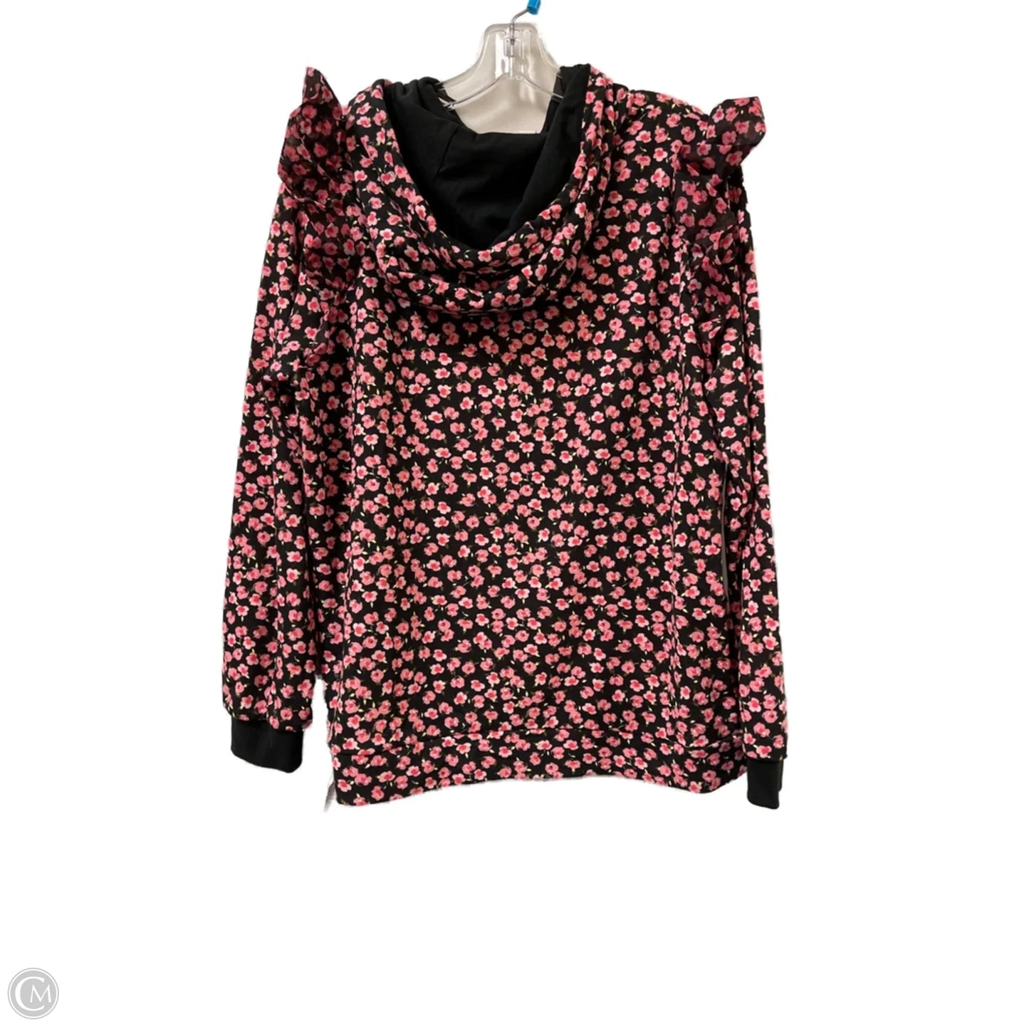 Sweatshirt Hoodie By Target-designer In Floral Print, Size: L