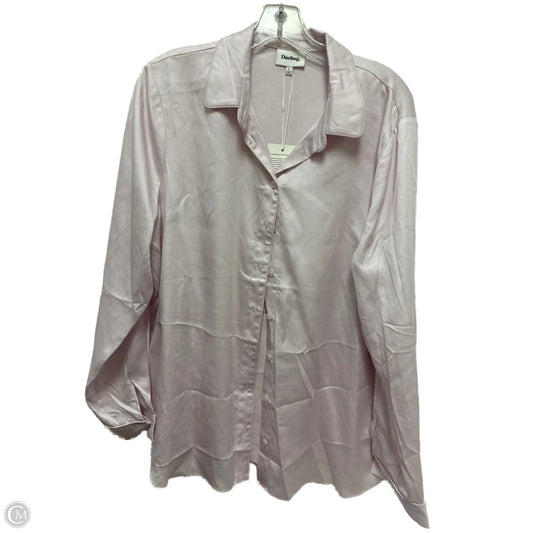 Blouse Long Sleeve By Clothes Mentor In Purple, Size: L