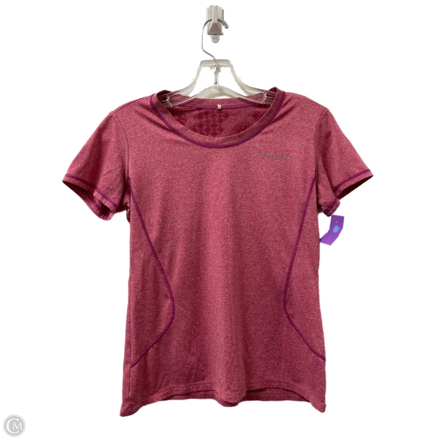 Athletic Top Short Sleeve By Brooks In Pink, Size: M