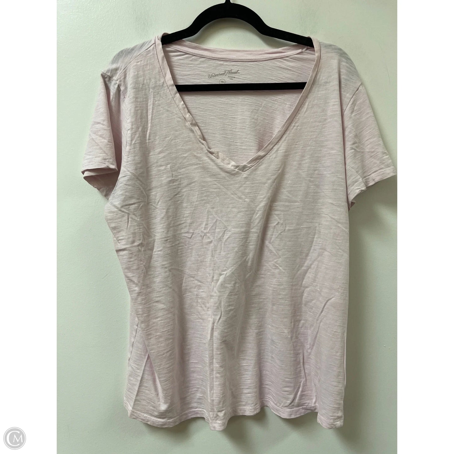 Top Short Sleeve By Universal Thread In Pink, Size: 1x