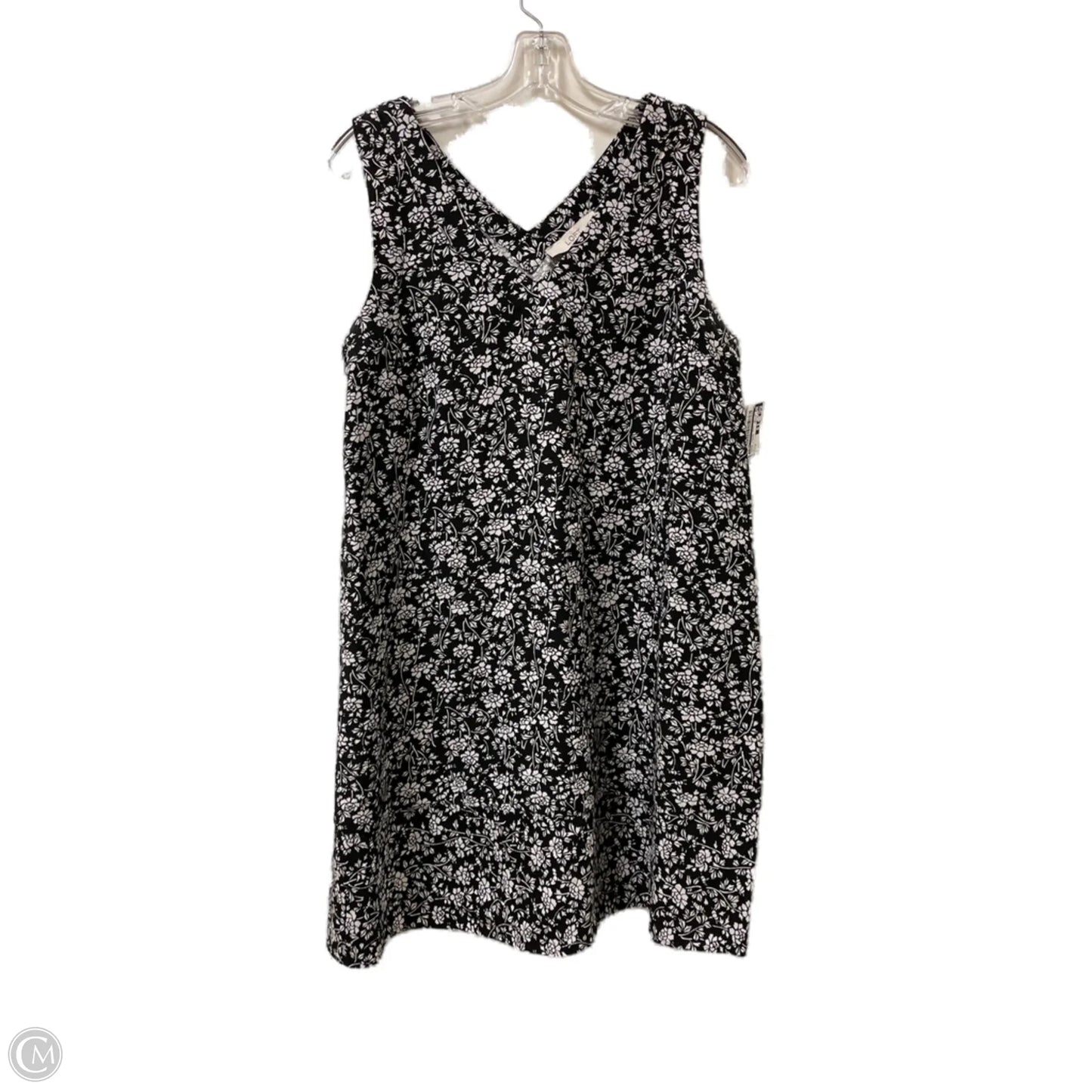 Dress Casual Midi By Loft In Black & White, Size: S