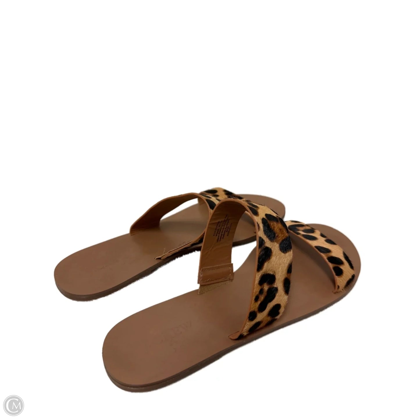 Sandals Flats By J. Crew In Animal Print, Size: 9