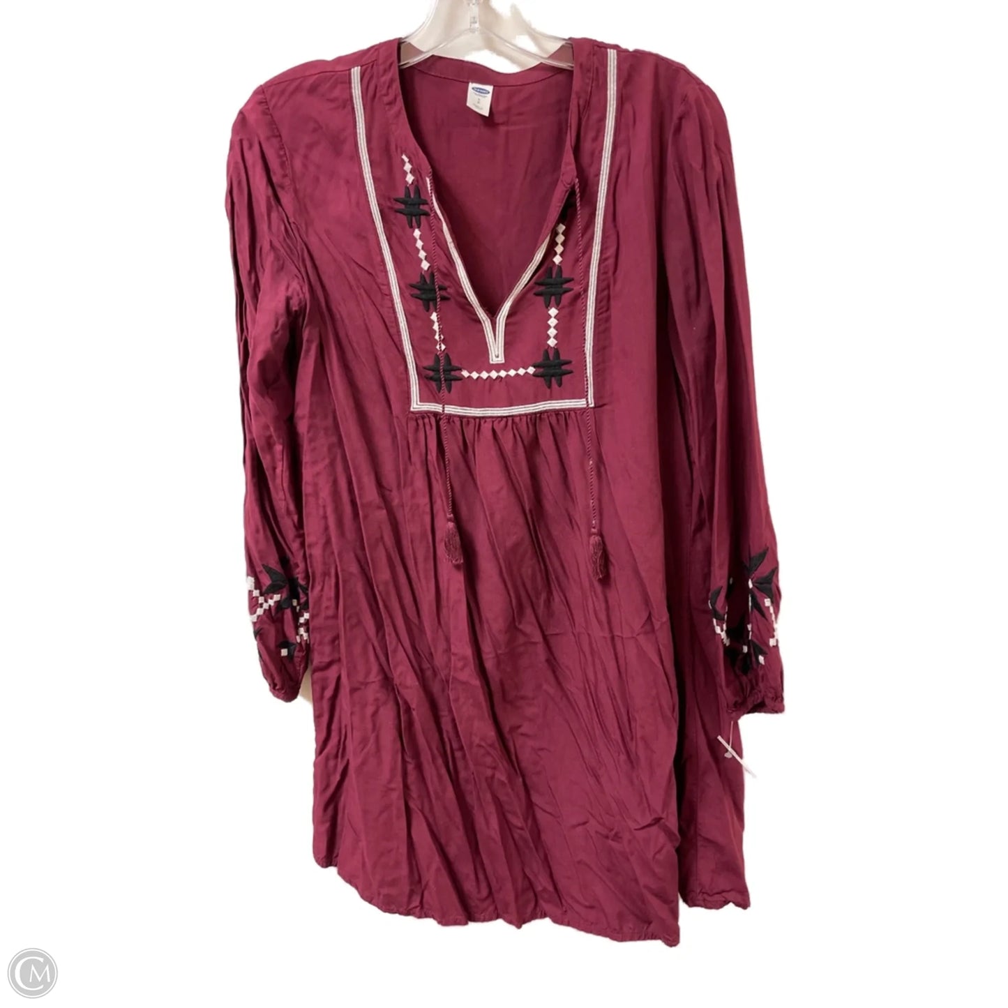 Dress Casual Midi By Old Navy In Red, Size: S