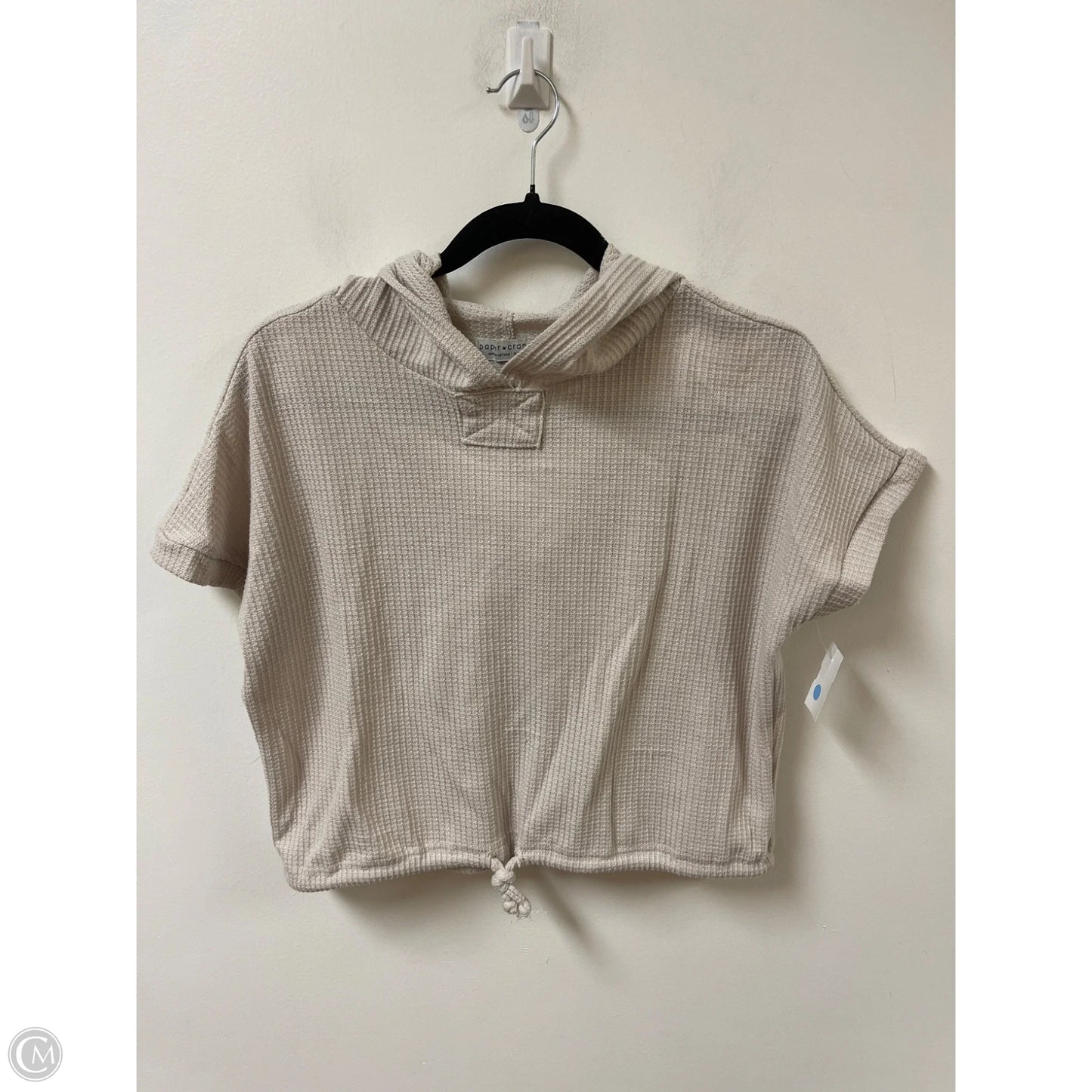 Sweater Short Sleeve By Paper Crane In Tan, Size: S
