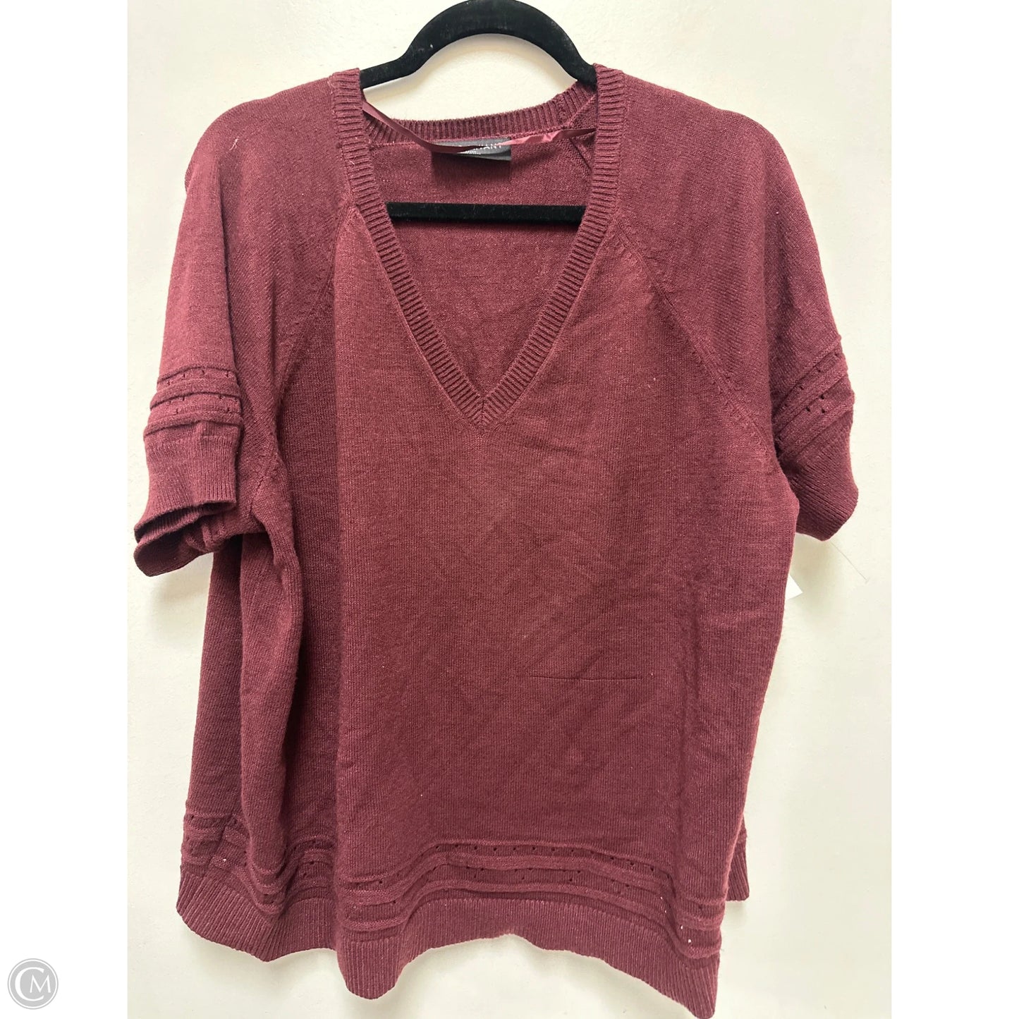 Top Short Sleeve By Lane Bryant In Red, Size: 3x