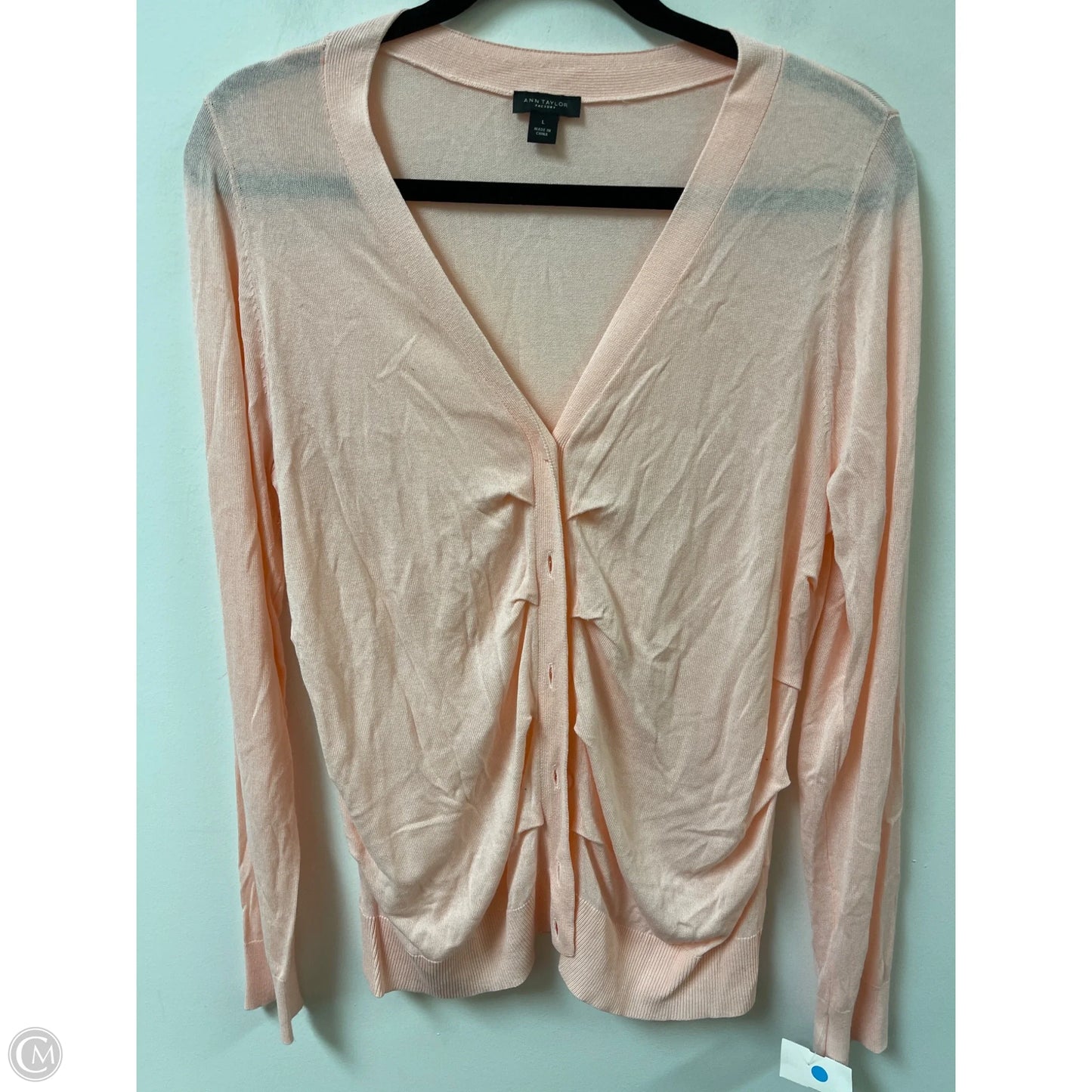 Cardigan By Ann Taylor In Pink, Size: L