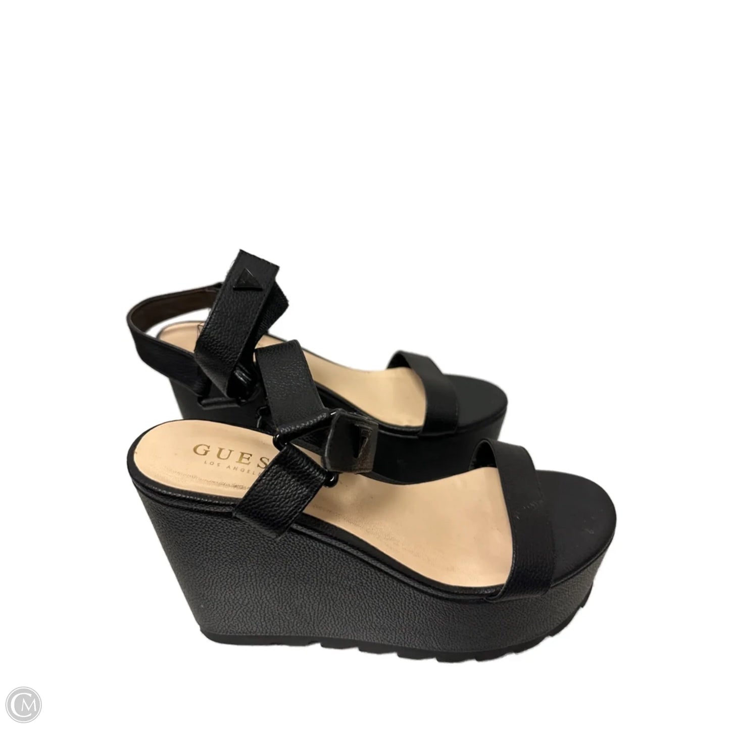 Shoes Heels Platform By Guess In Black, Size: 8.5