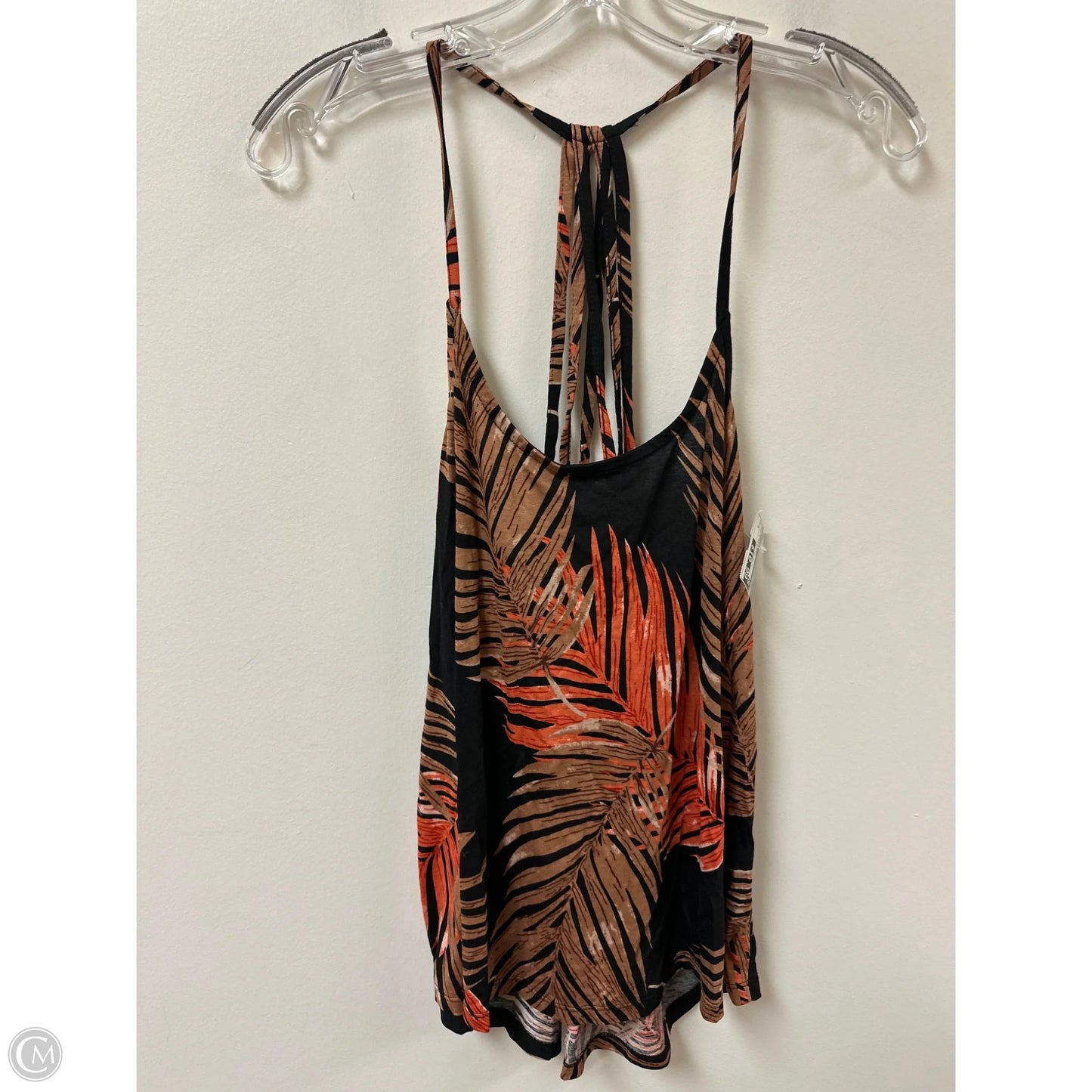 Top Sleeveless By Lascana In Brown & Orange, Size: S