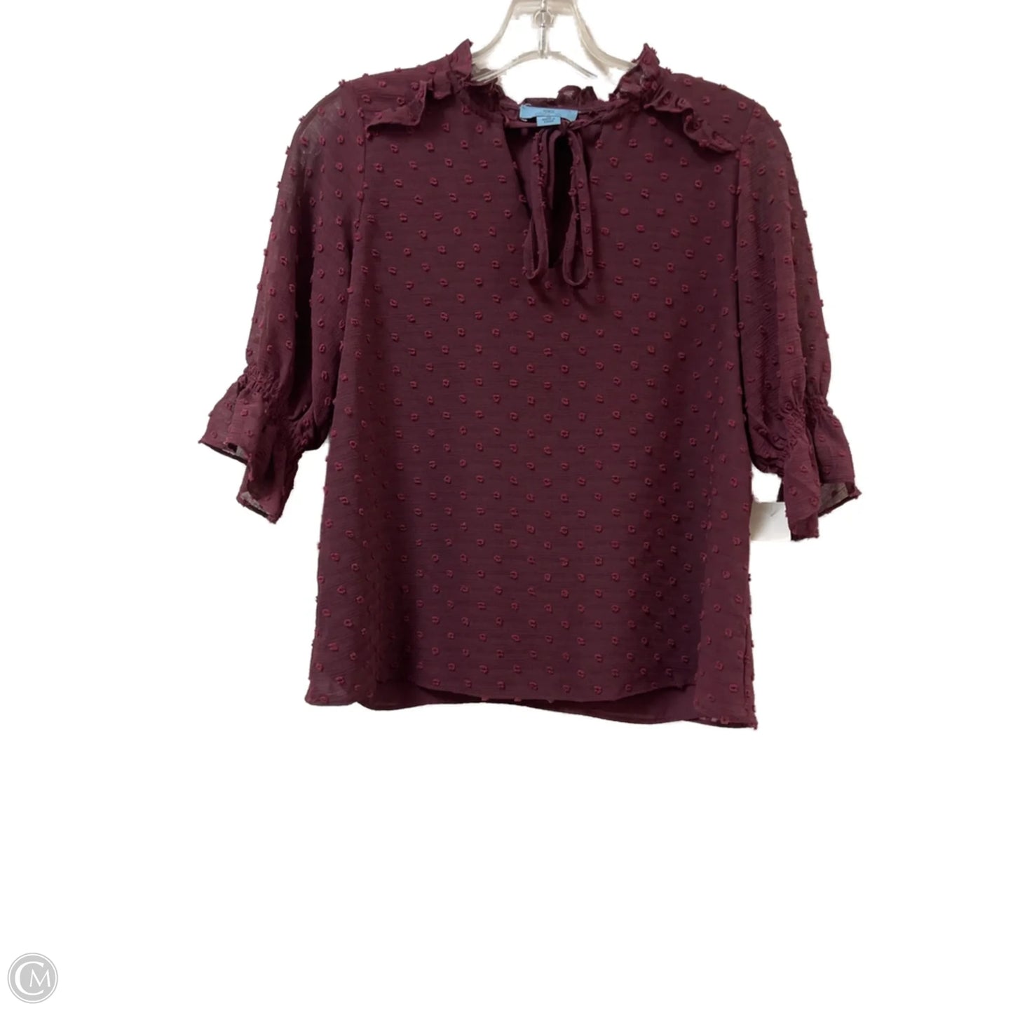 Top Long Sleeve By Cece In Purple, Size: Xs