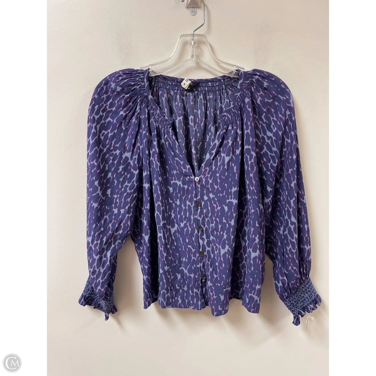 Top Long Sleeve By Rails In Blue & Purple, Size: Xs