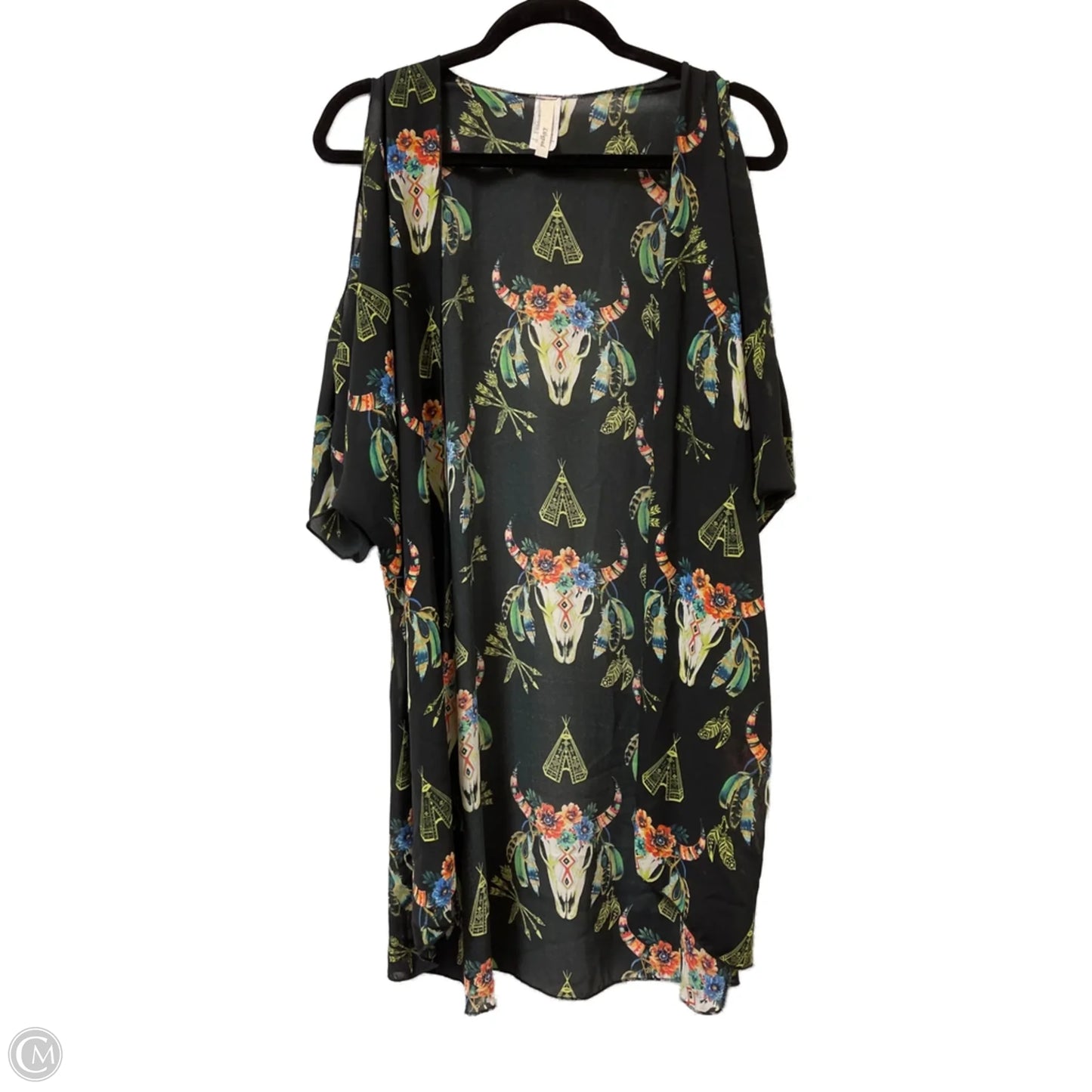 Kimono By Clothes Mentor In Multi-colored, Size: Osfm