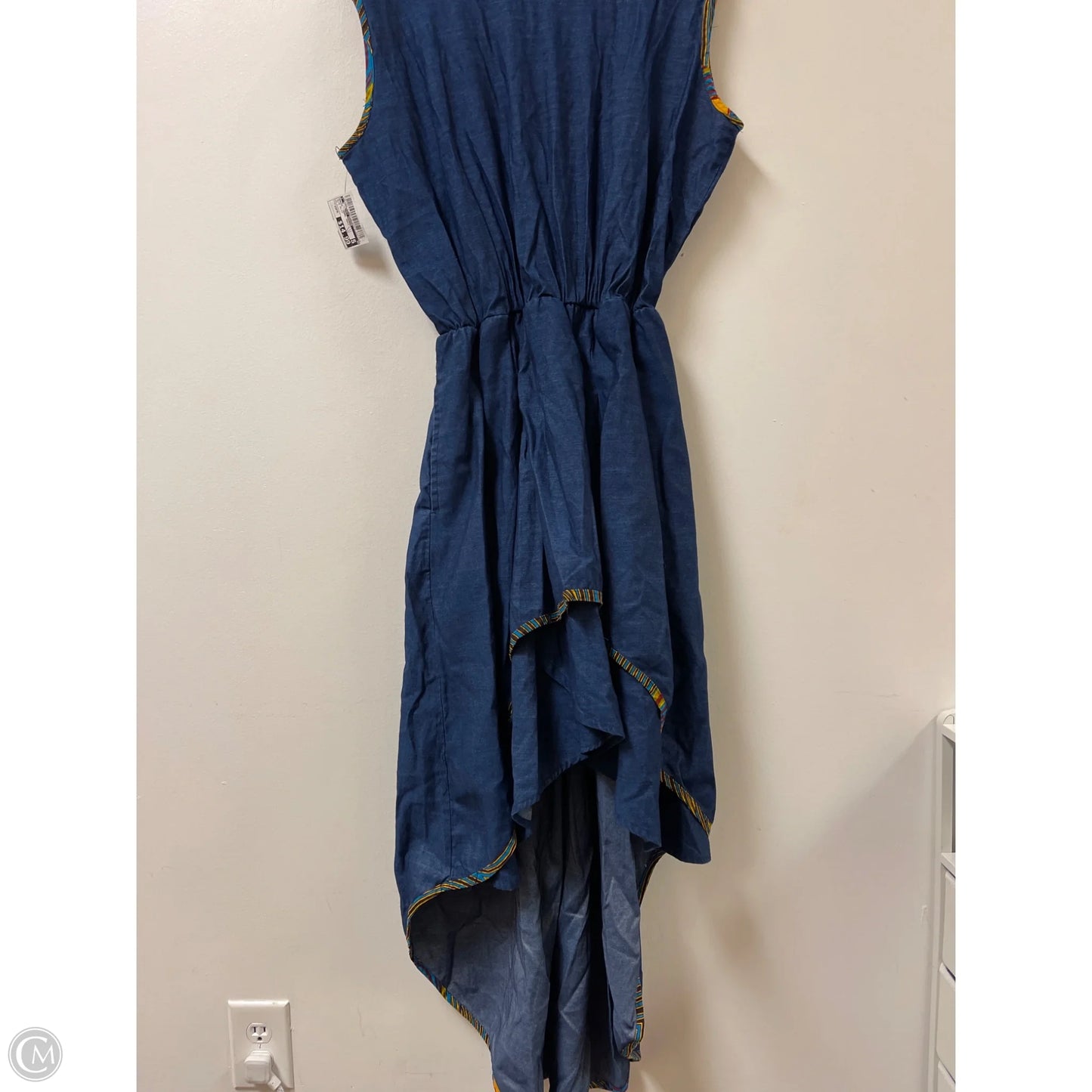 Dress Casual Maxi By Clothes Mentor In Blue Denim, Size: Osfm