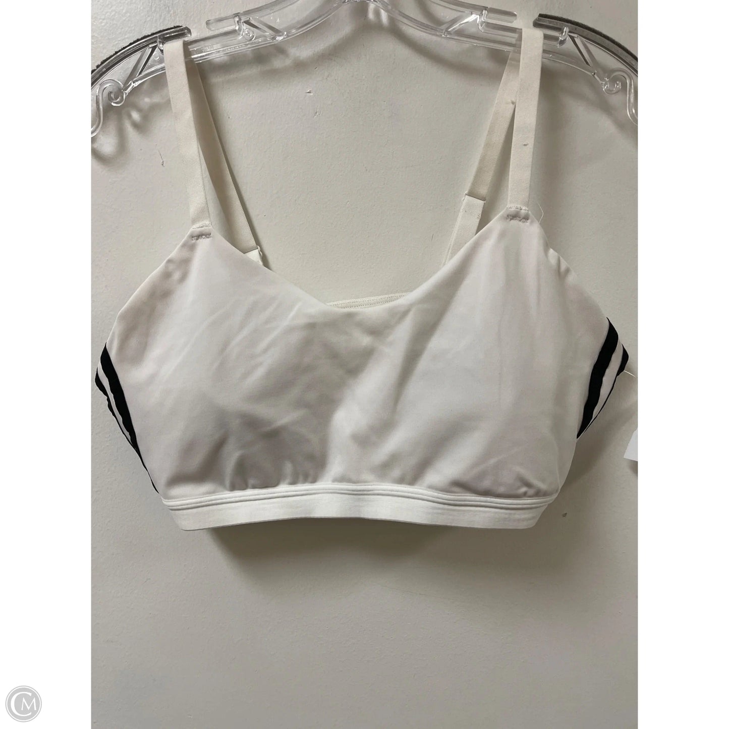 Athletic Bra By Adidas In White, Size: L