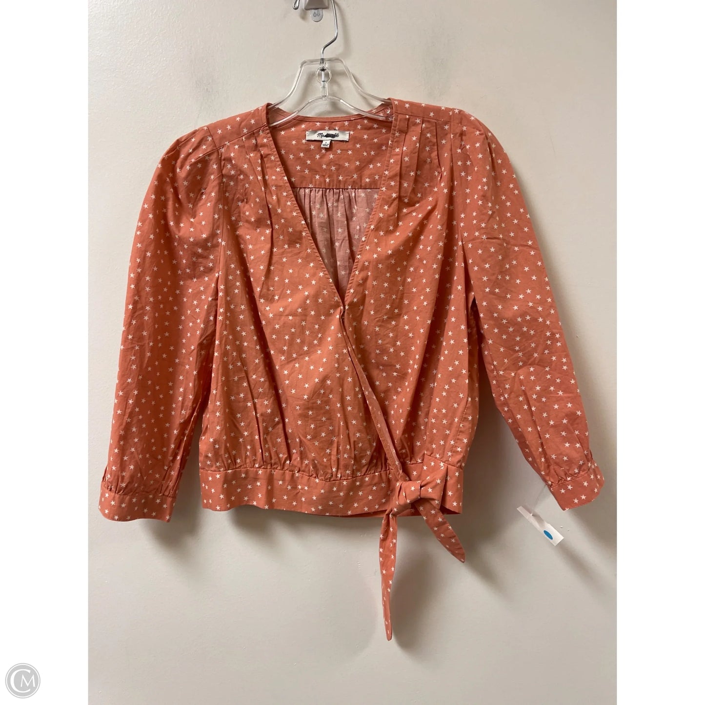 Top Long Sleeve By Madewell In Orange, Size: S