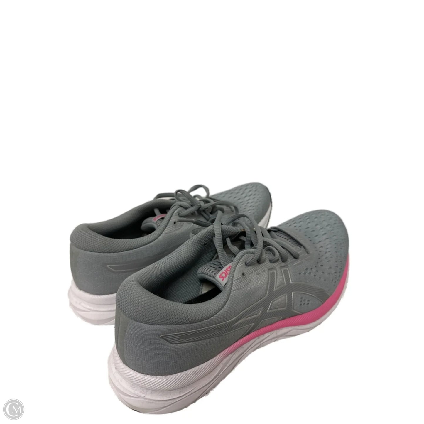 Shoes Athletic By Asics In Grey & Pink, Size: 10