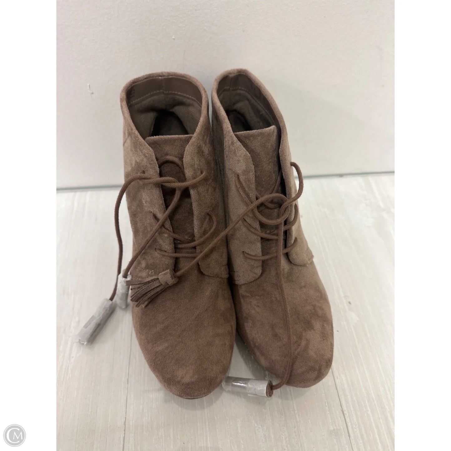Boots Ankle Heels By Dr Scholls In Brown, Size: 7