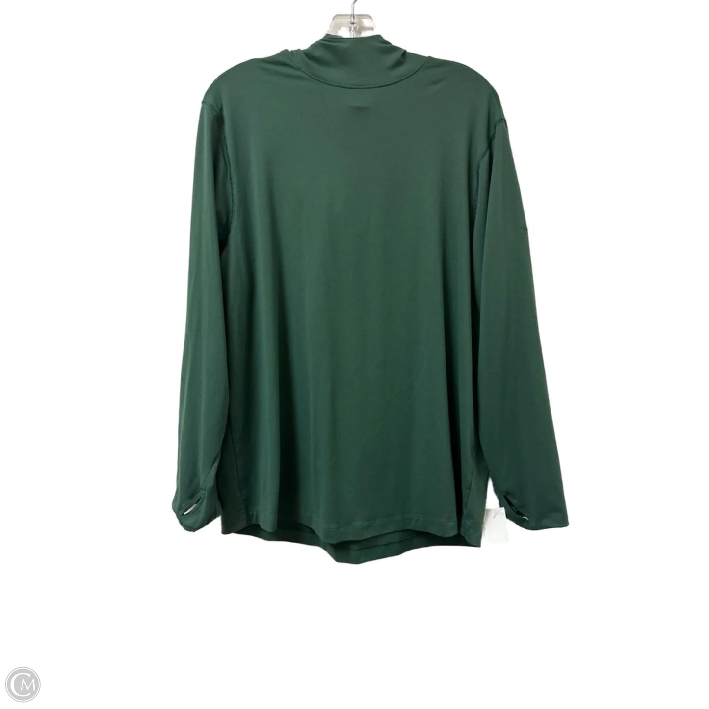 Athletic Top Long Sleeve Hoodie By All In Motion In Green, Size: L