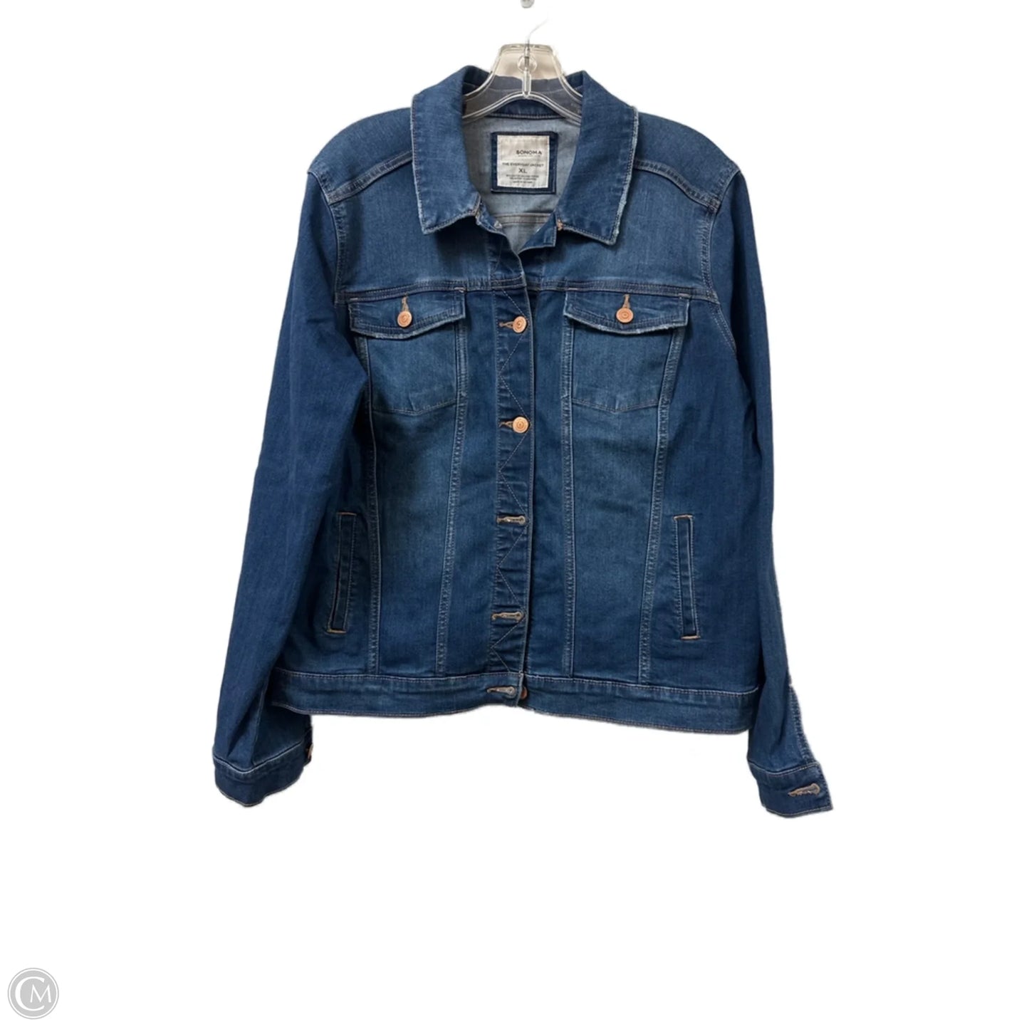 Jacket Denim By Sonoma In Blue Denim, Size: Xl