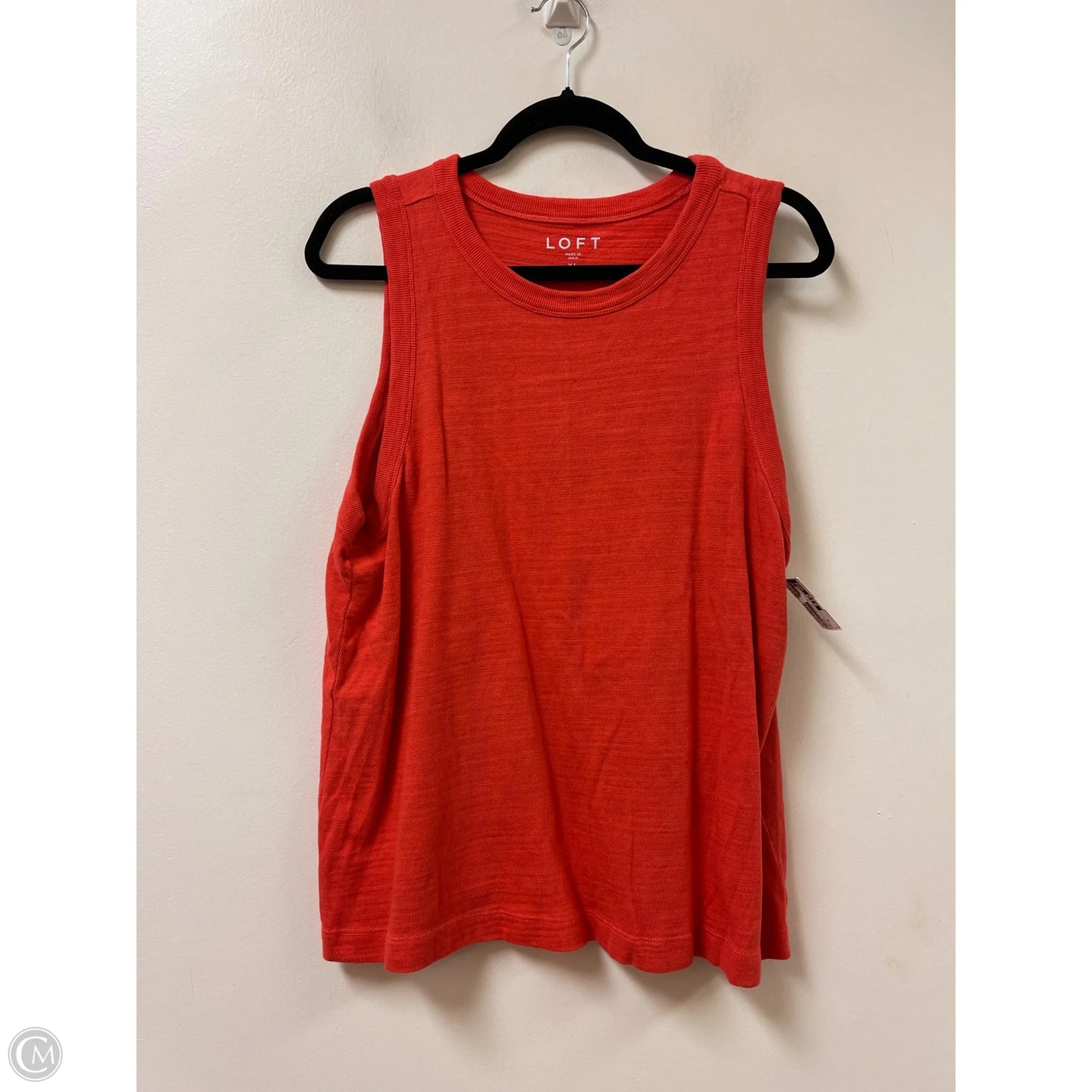Top Sleeveless By Loft In Orange, Size: Xl