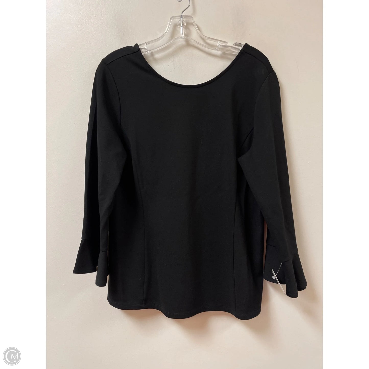 Top Long Sleeve By Talbots In Black, Size: L