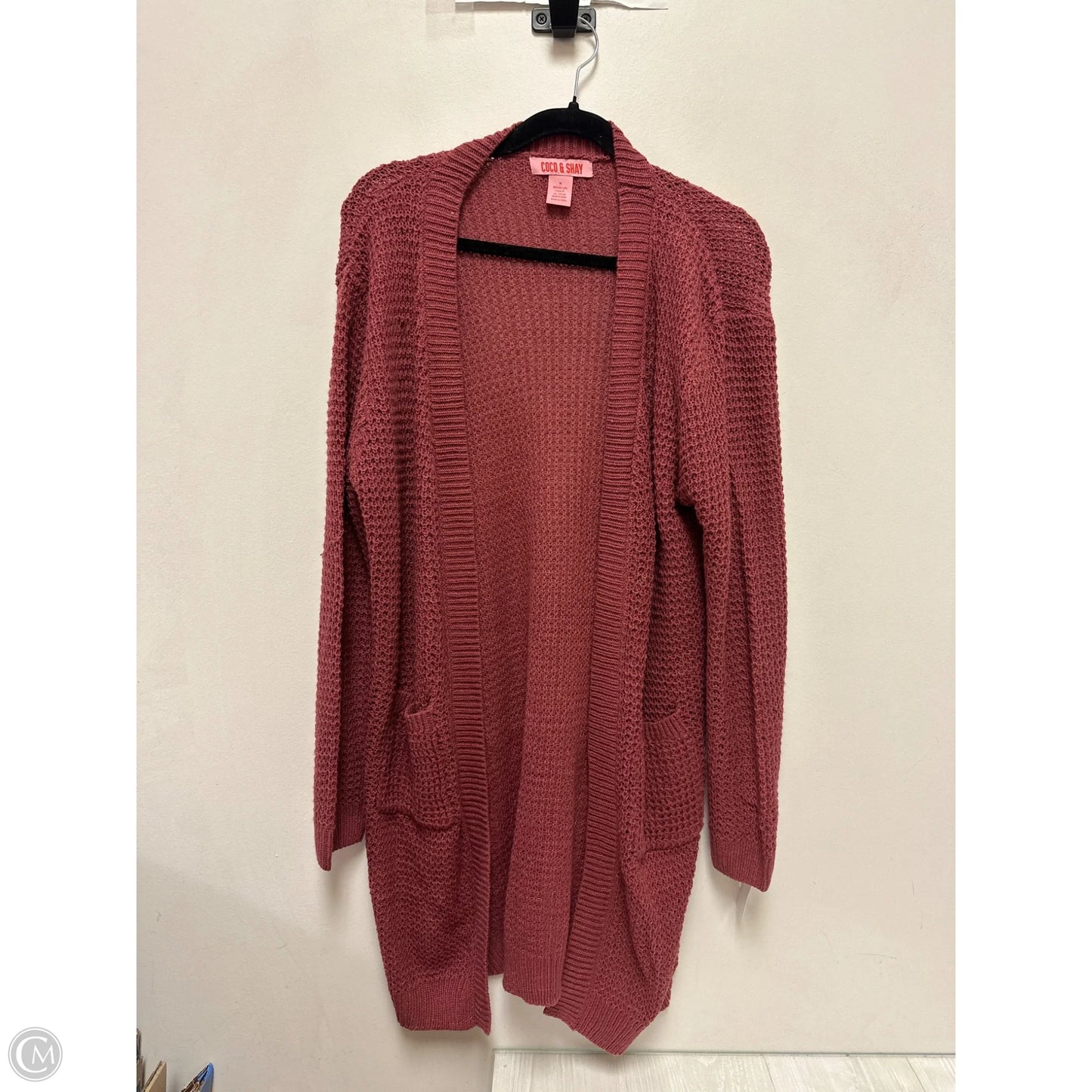 Cardigan By Clothes Mentor In Pink, Size: M