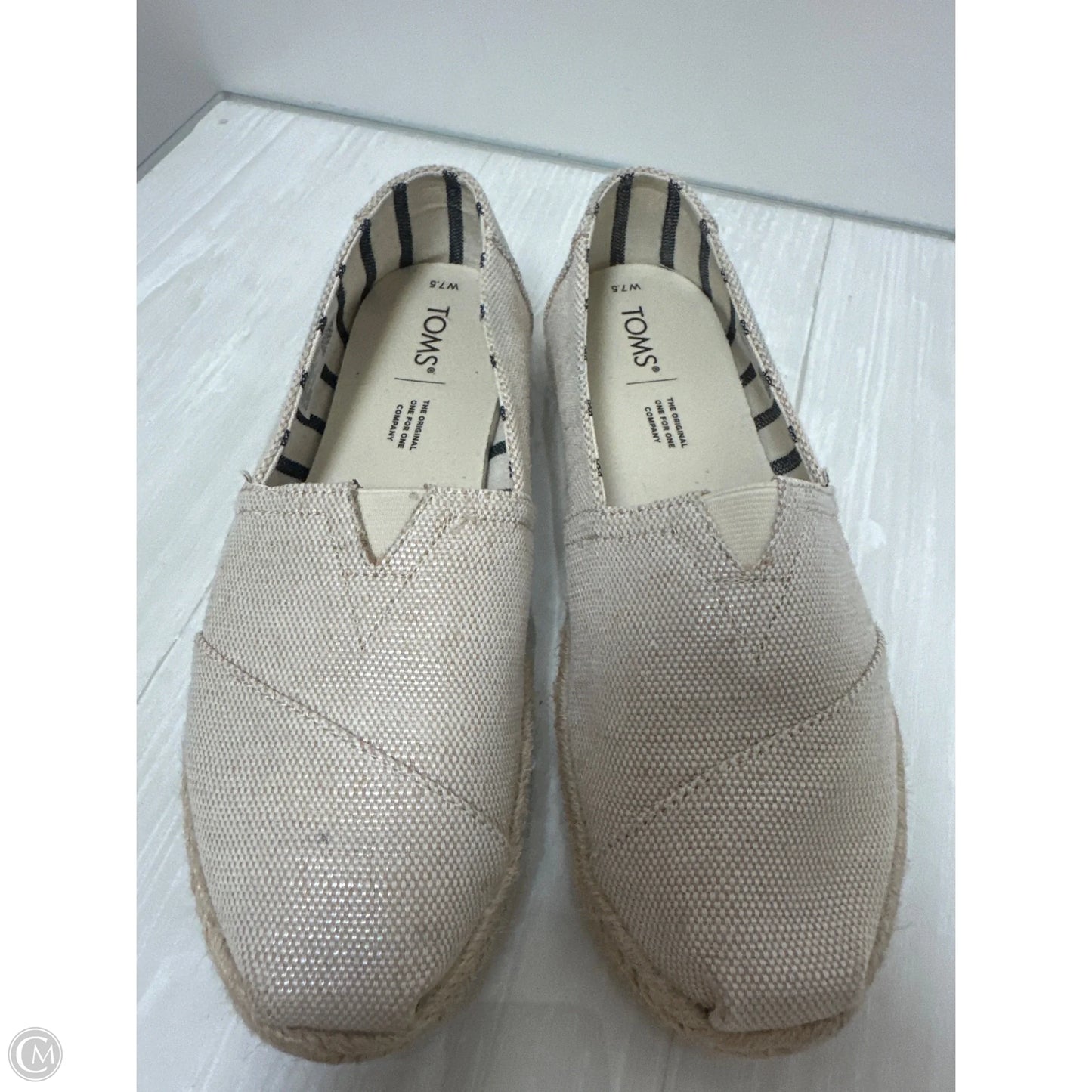 Shoes Flats By Toms In Cream, Size: 7.5