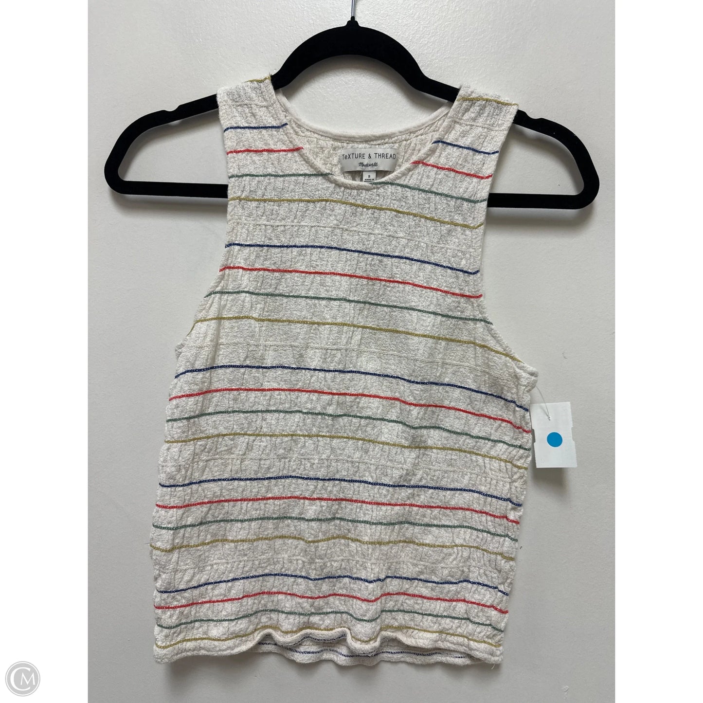 Top Sleeveless By Madewell In Multi-colored, Size: S