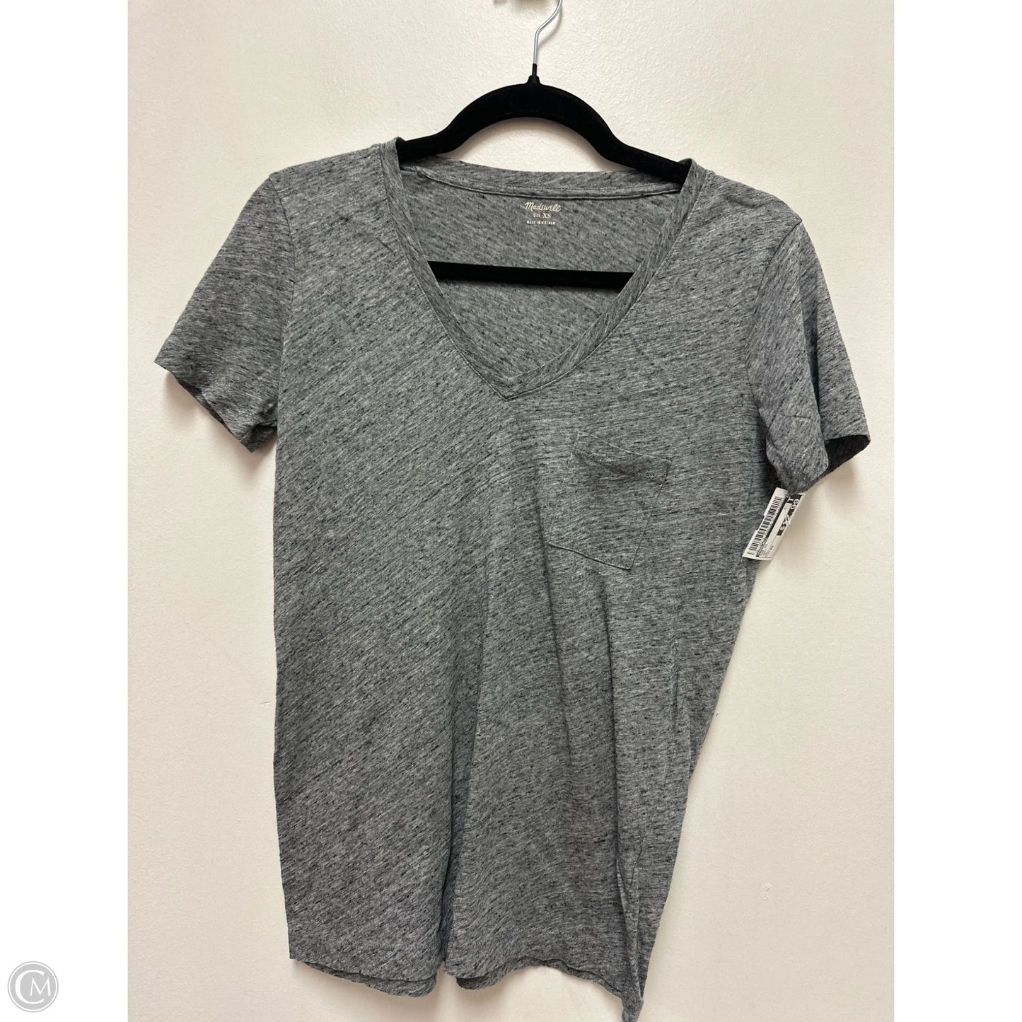 Top Short Sleeve By Madewell In Grey, Size: Xs