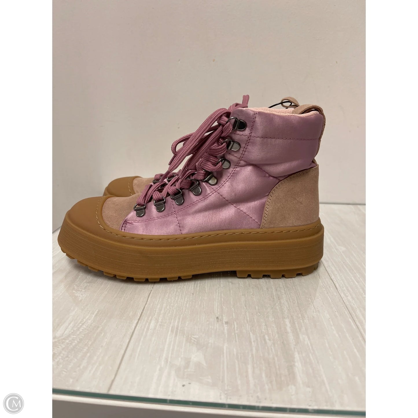 Boots Ankle Flats By Maeve In Brown & Purple, Size: 7.5