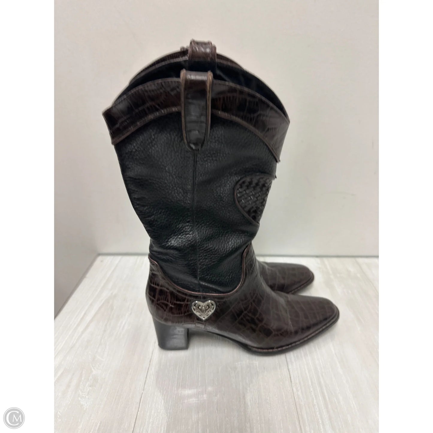 Boots Leather By Brighton In Brown, Size: 7.5