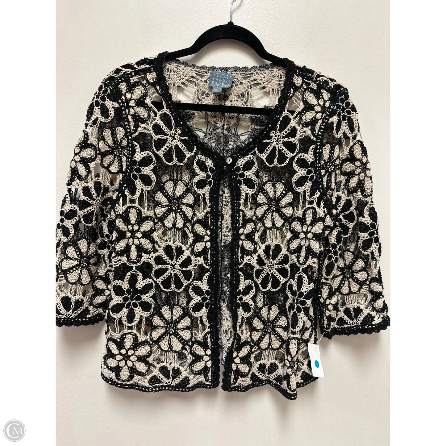 Cardigan By Rabbit In Black & White, Size: L
