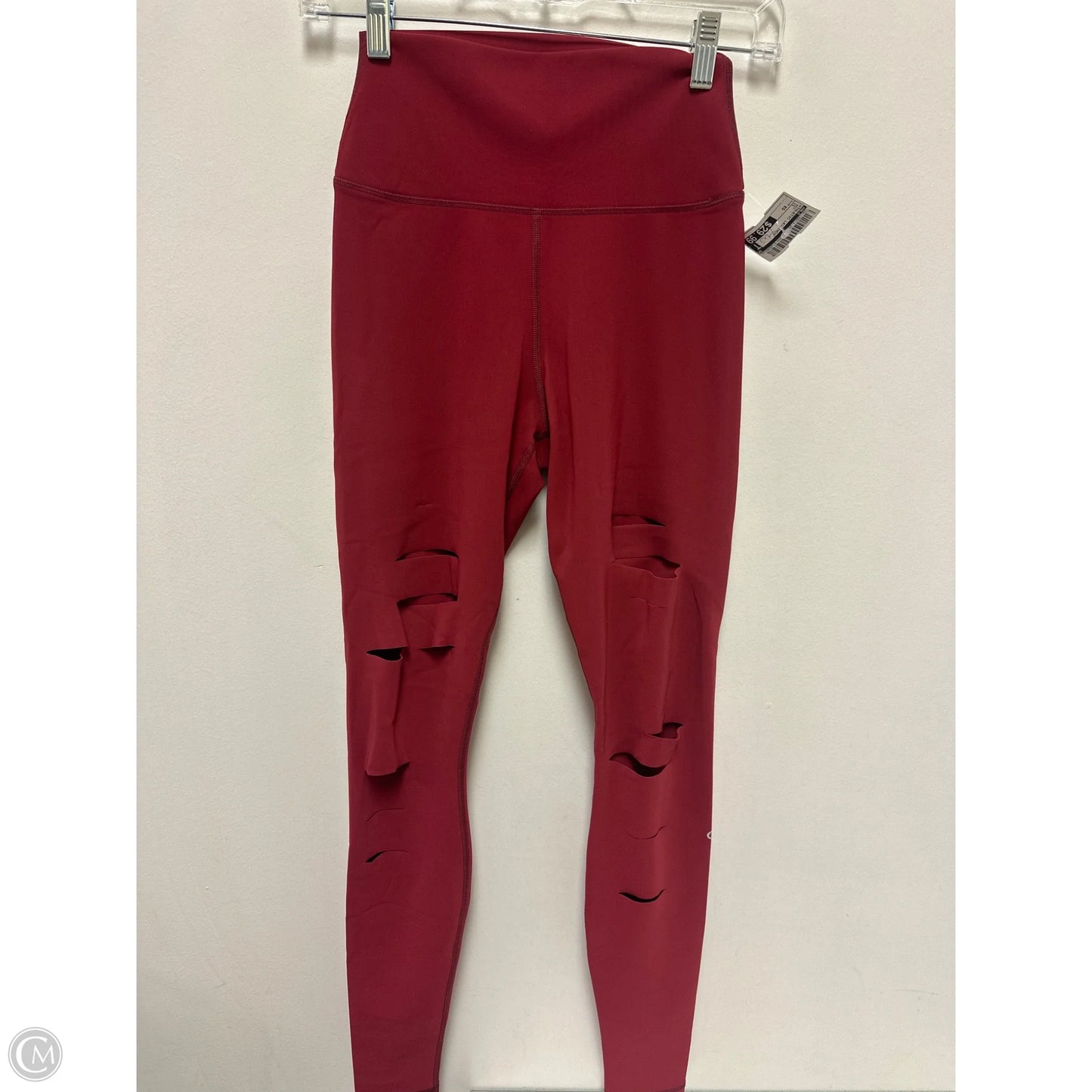 Athletic Leggings By Alo In Red, Size: Xs