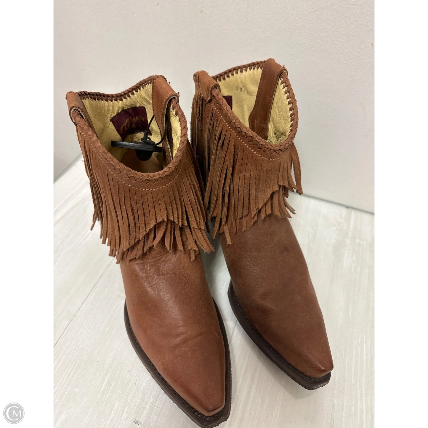 Boots Leather By Cmb In Brown, Size: 10