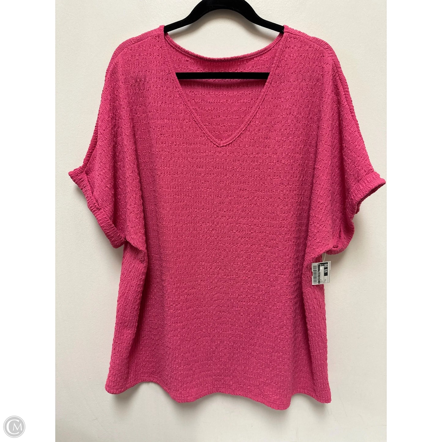 Top Short Sleeve By Clothes Mentor In Pink, Size: Xl