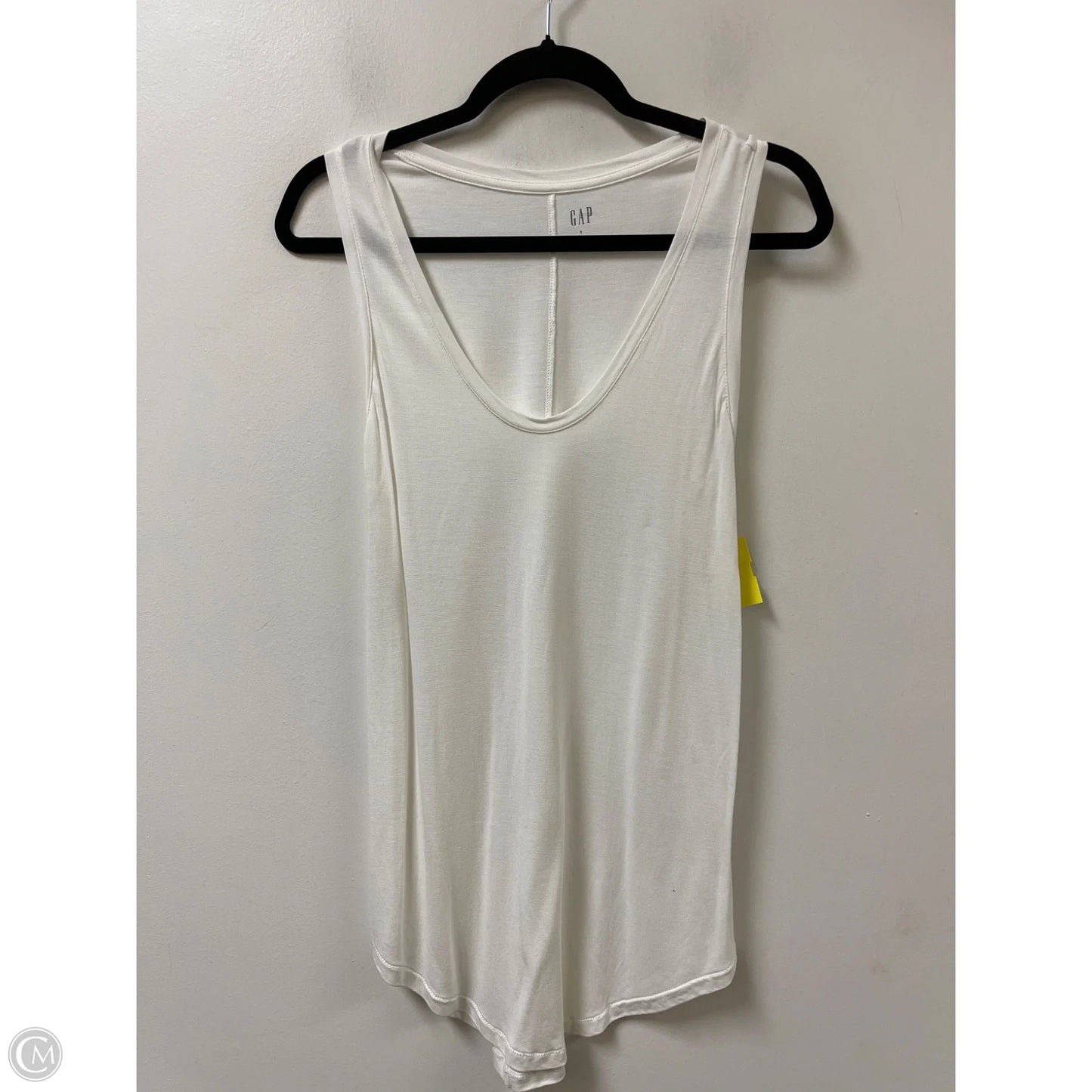 Top Sleeveless By Gap In White, Size: S