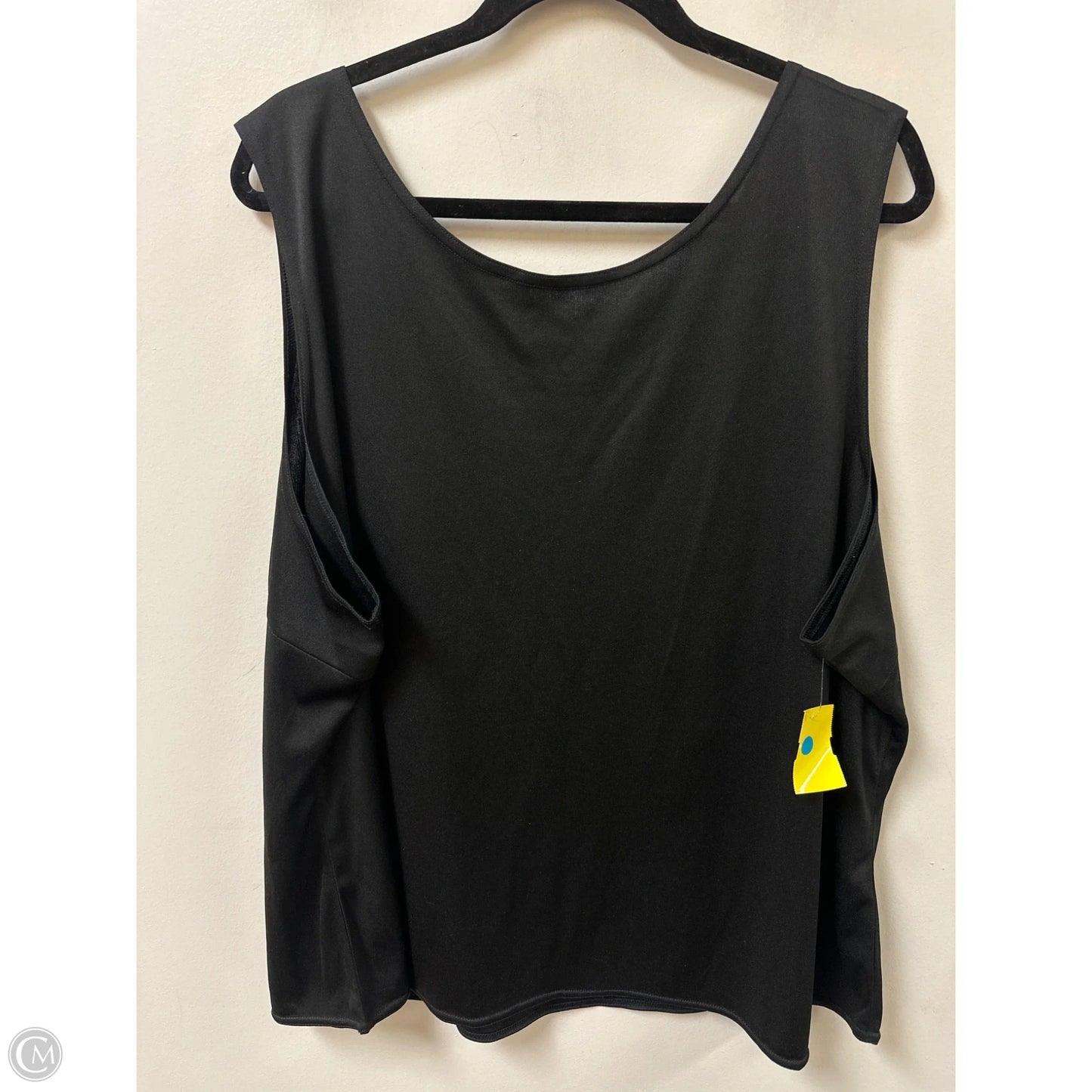 Top Sleeveless By Clothes Mentor In Black, Size: 3x
