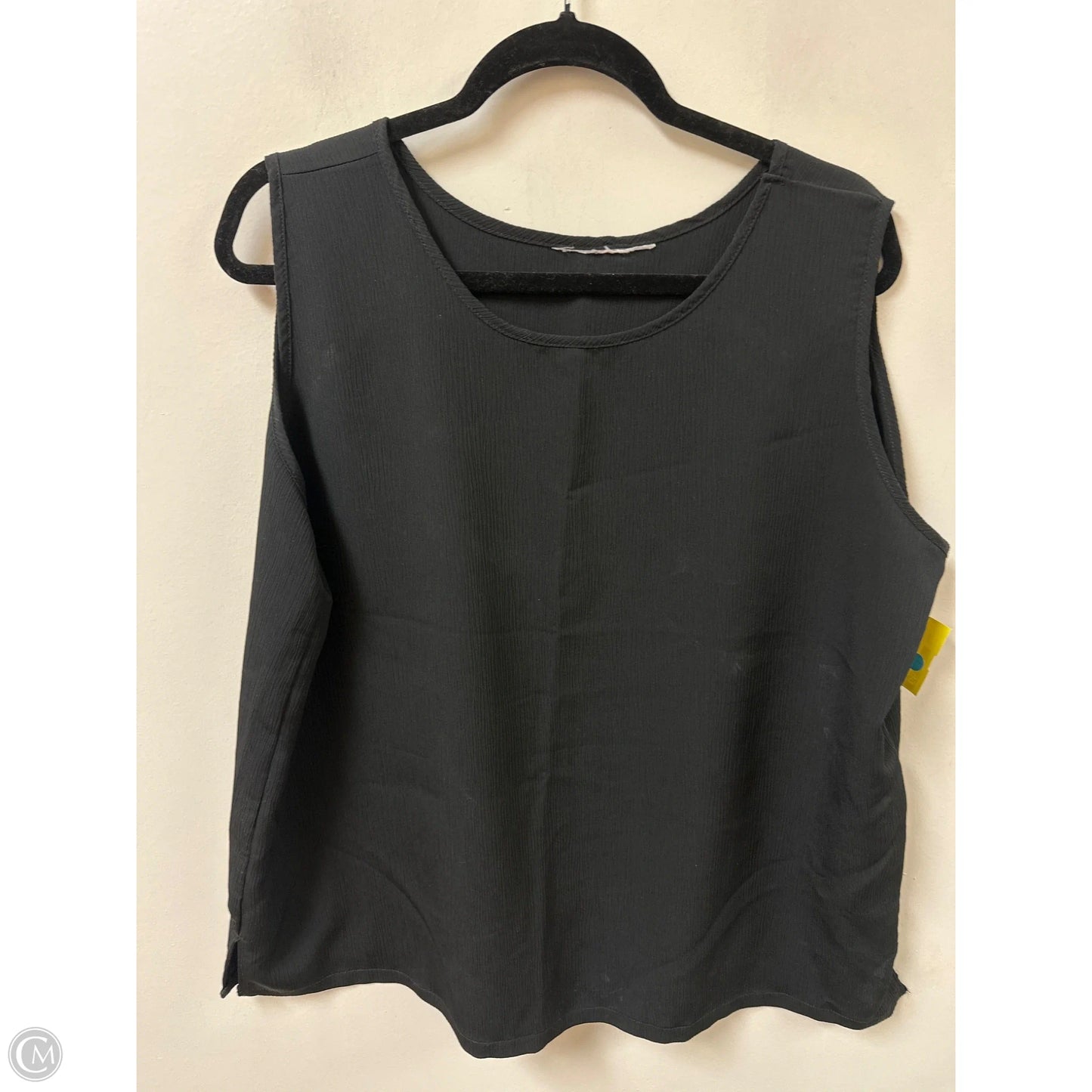 Top Sleeveless By Clothes Mentor In Black, Size: 2x