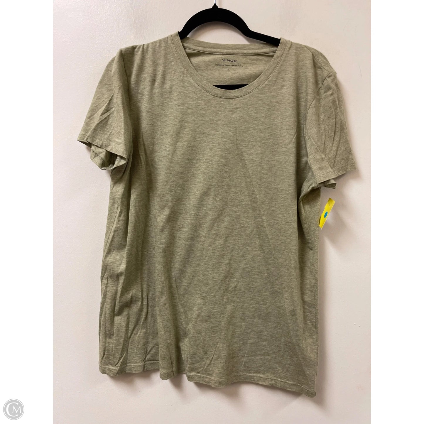 Top Short Sleeve By Vince In Green, Size: Xl