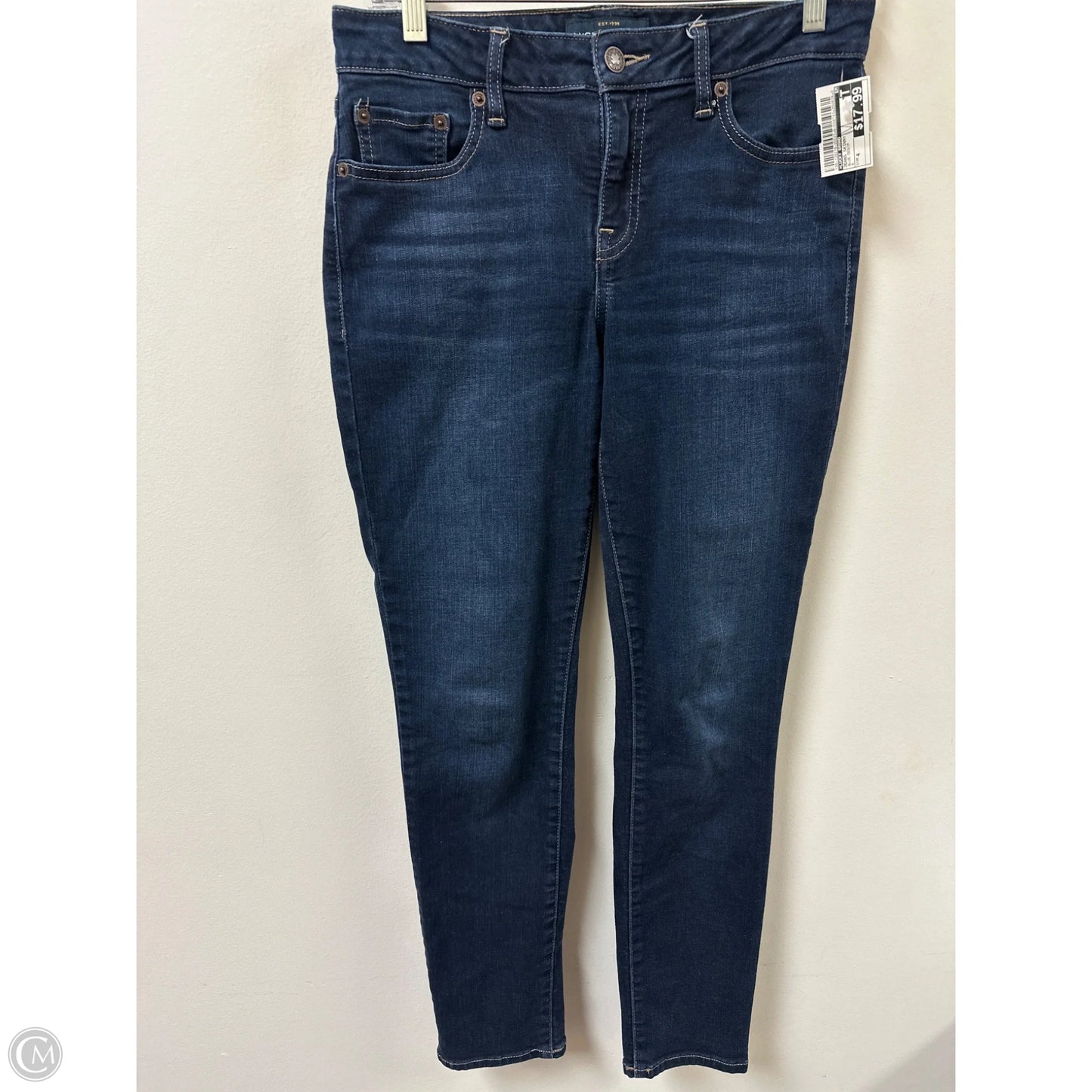 Jeans Skinny By Lucky Brand In Blue Denim, Size: 4
