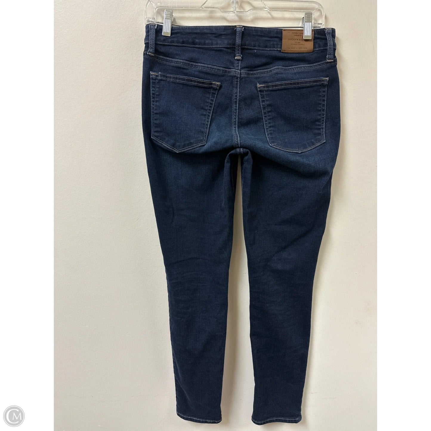 Jeans Skinny By Lucky Brand In Blue Denim, Size: 4