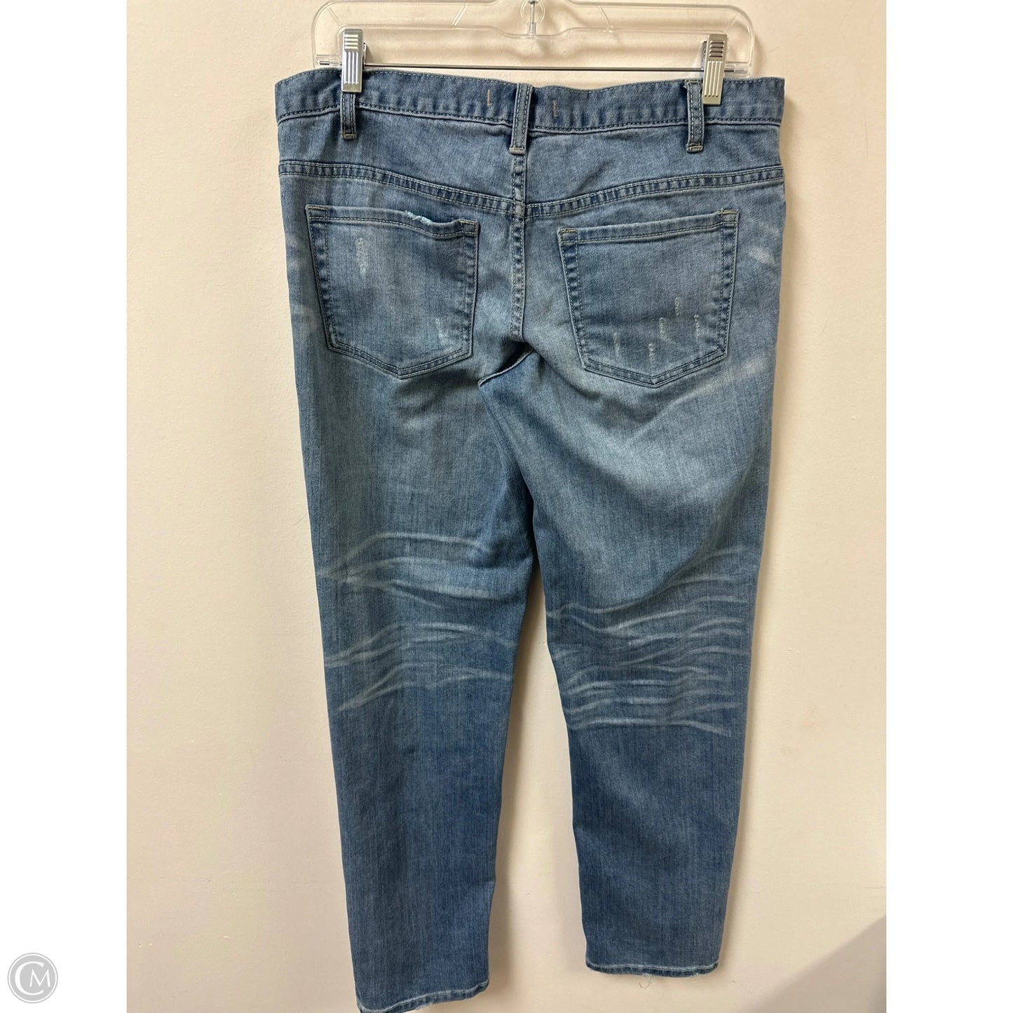 Jeans Straight By Free People In Blue Denim, Size: 4