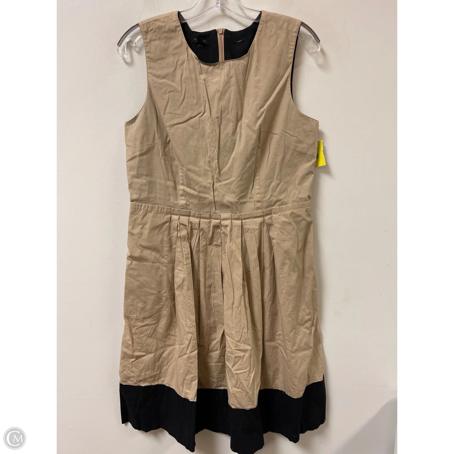 Dress Casual Midi By Talbots In Black & Cream, Size: M