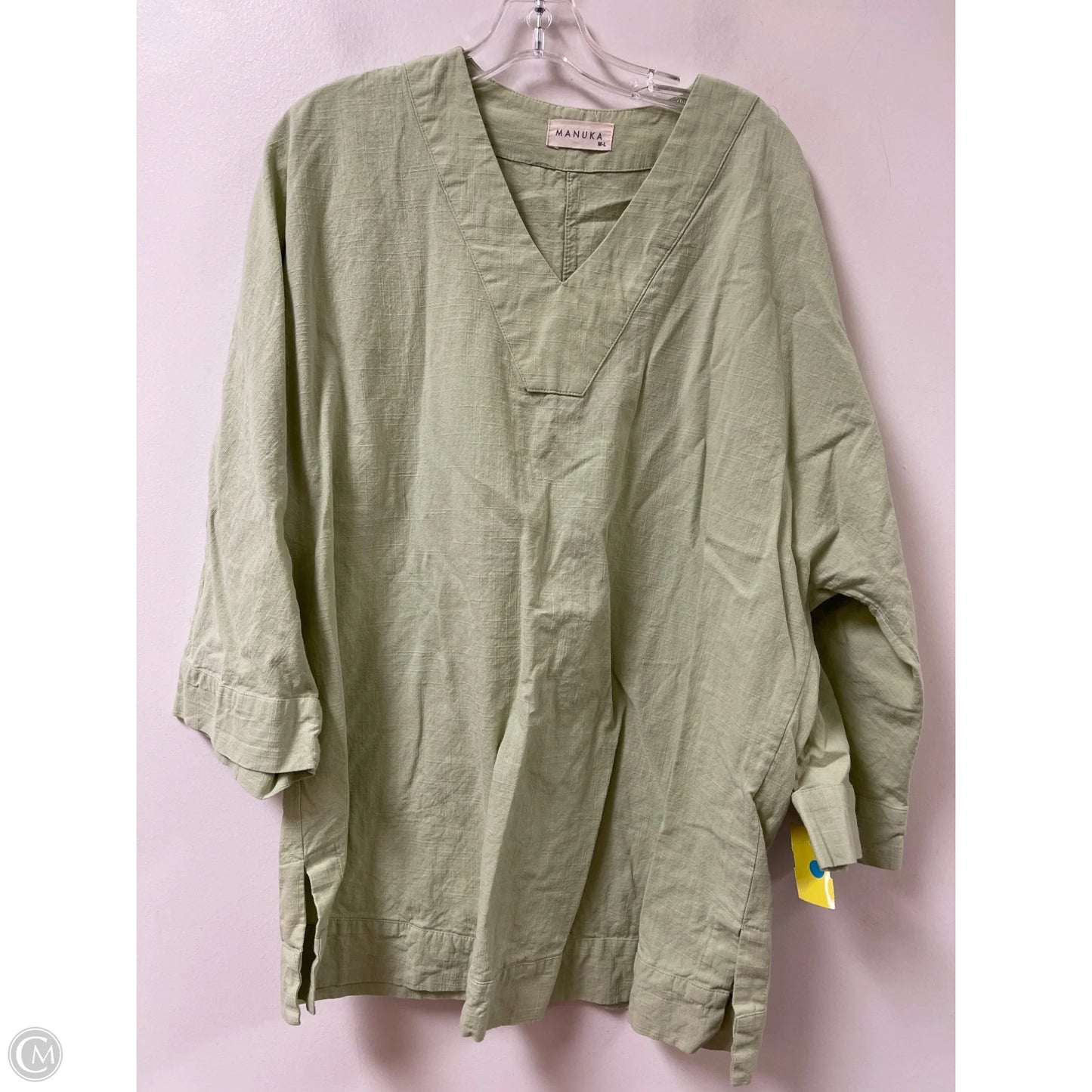 Top Long Sleeve By Clothes Mentor In Green, Size: M