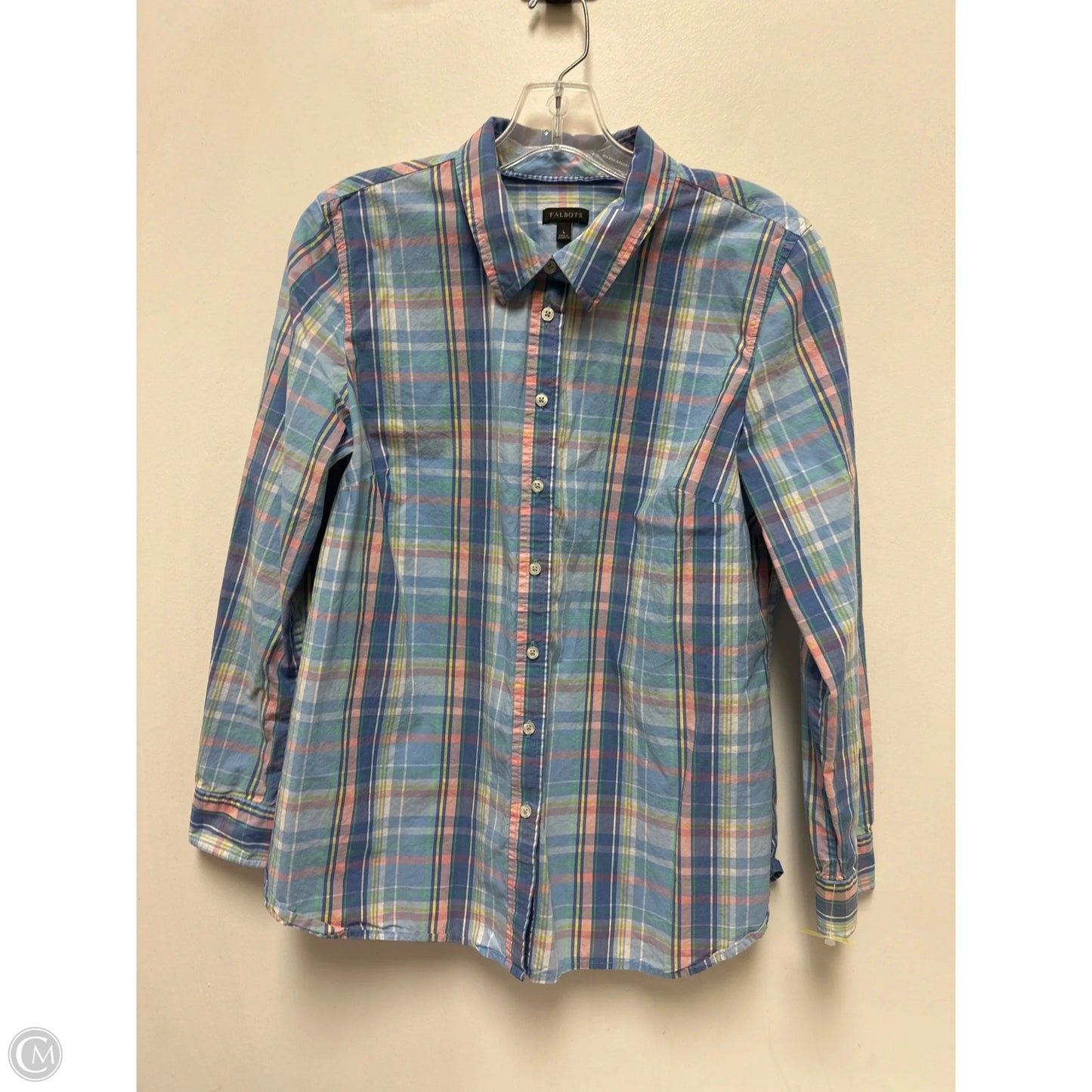 Blouse Long Sleeve By Talbots In Multi-colored, Size: L