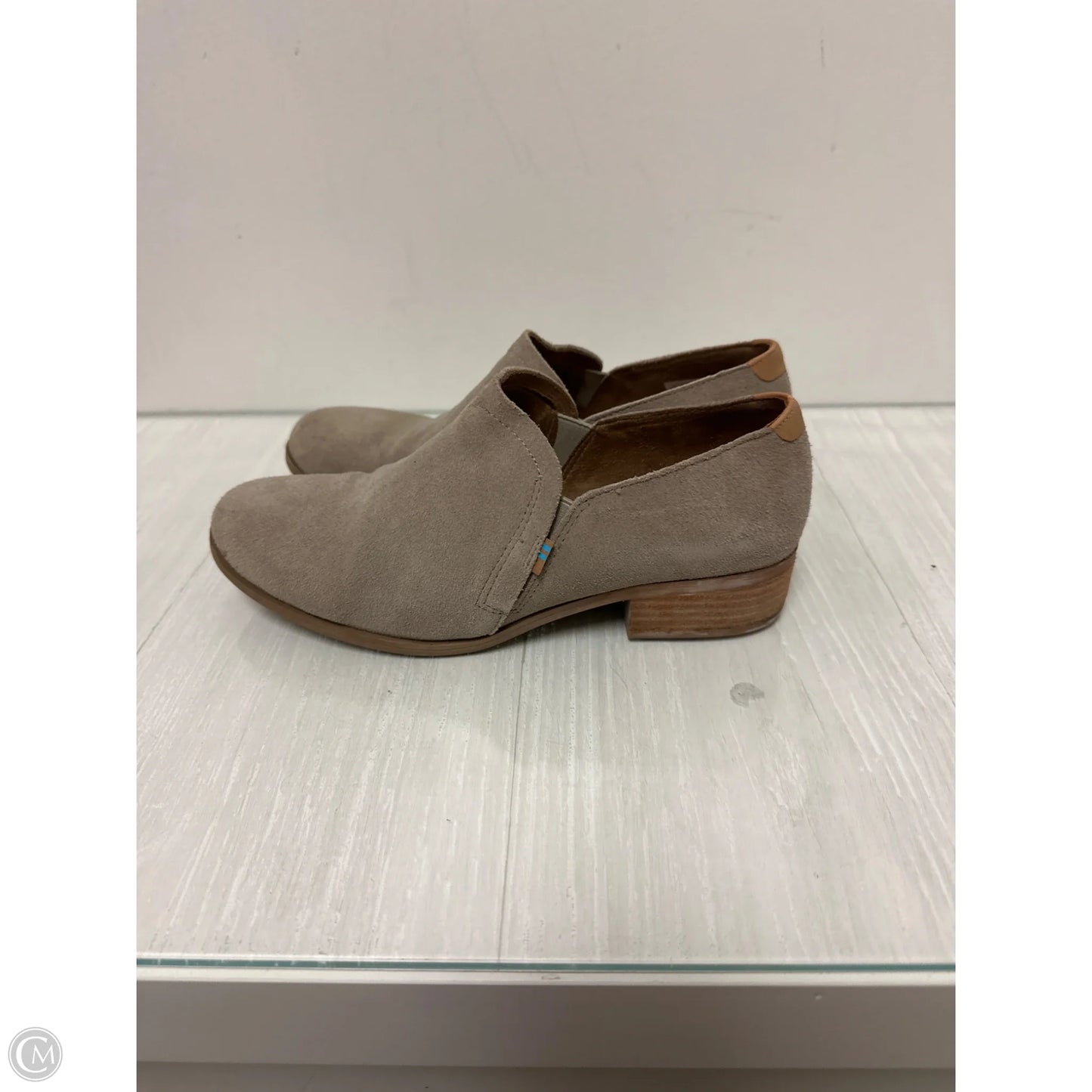 Boots Ankle Heels By Toms In Taupe, Size: 9.5